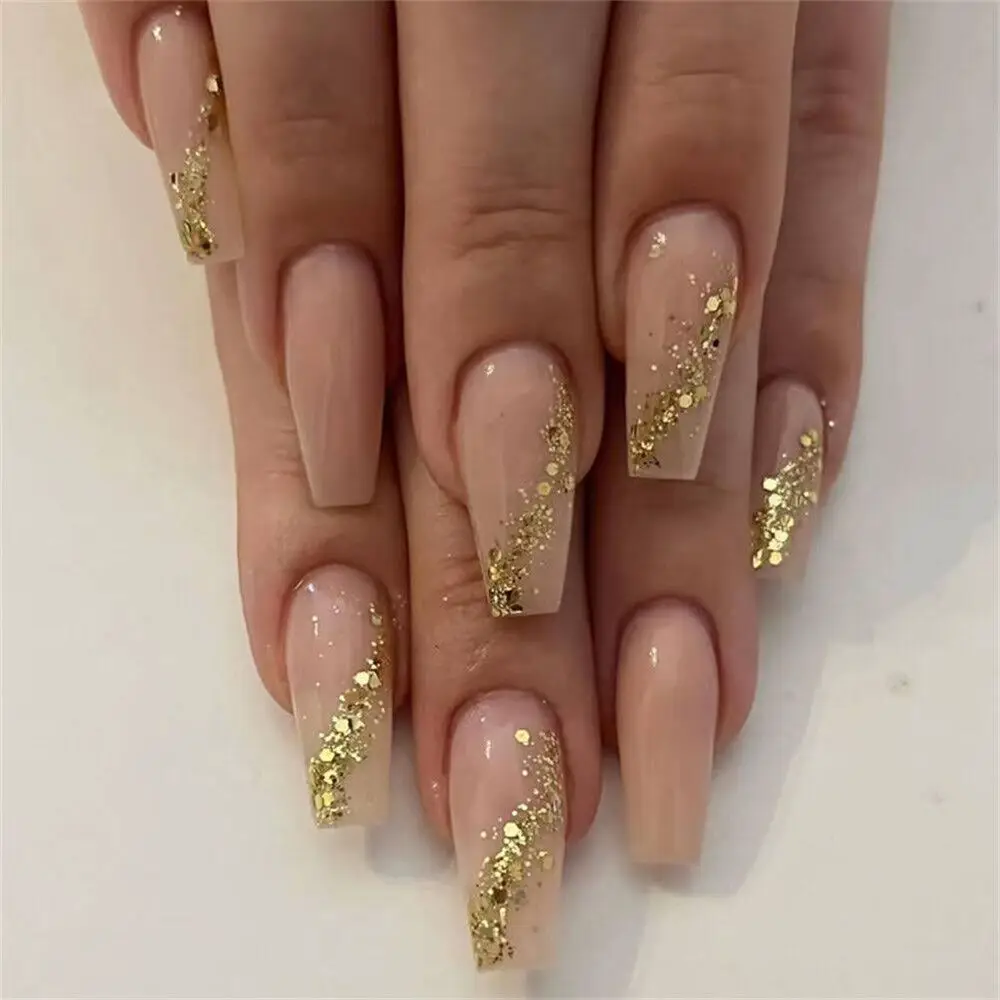 Golden Flake Nails 