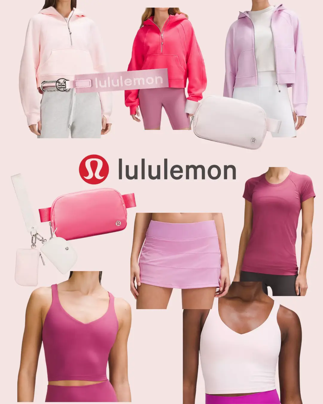 lululemon athletica, Intimates & Sleepwear, Lululemon All Powered Up Bra  32dd Pink Pastel Color