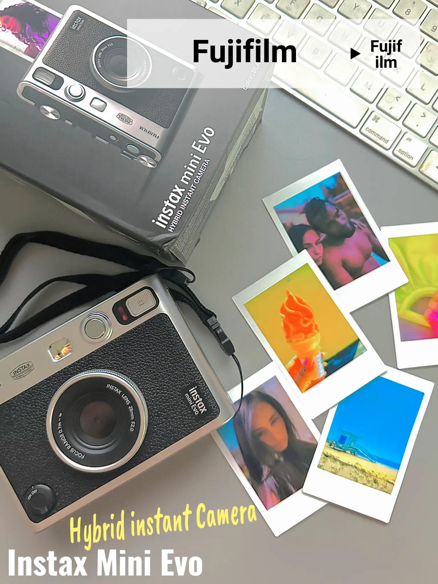 Cámara instantánea Polaroid Now+ i-Type. Curiosite