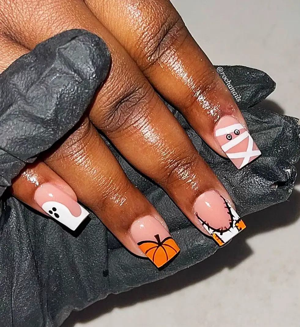 Short Halloween Nail Inspo, Gallery posted by Itz_Ari44