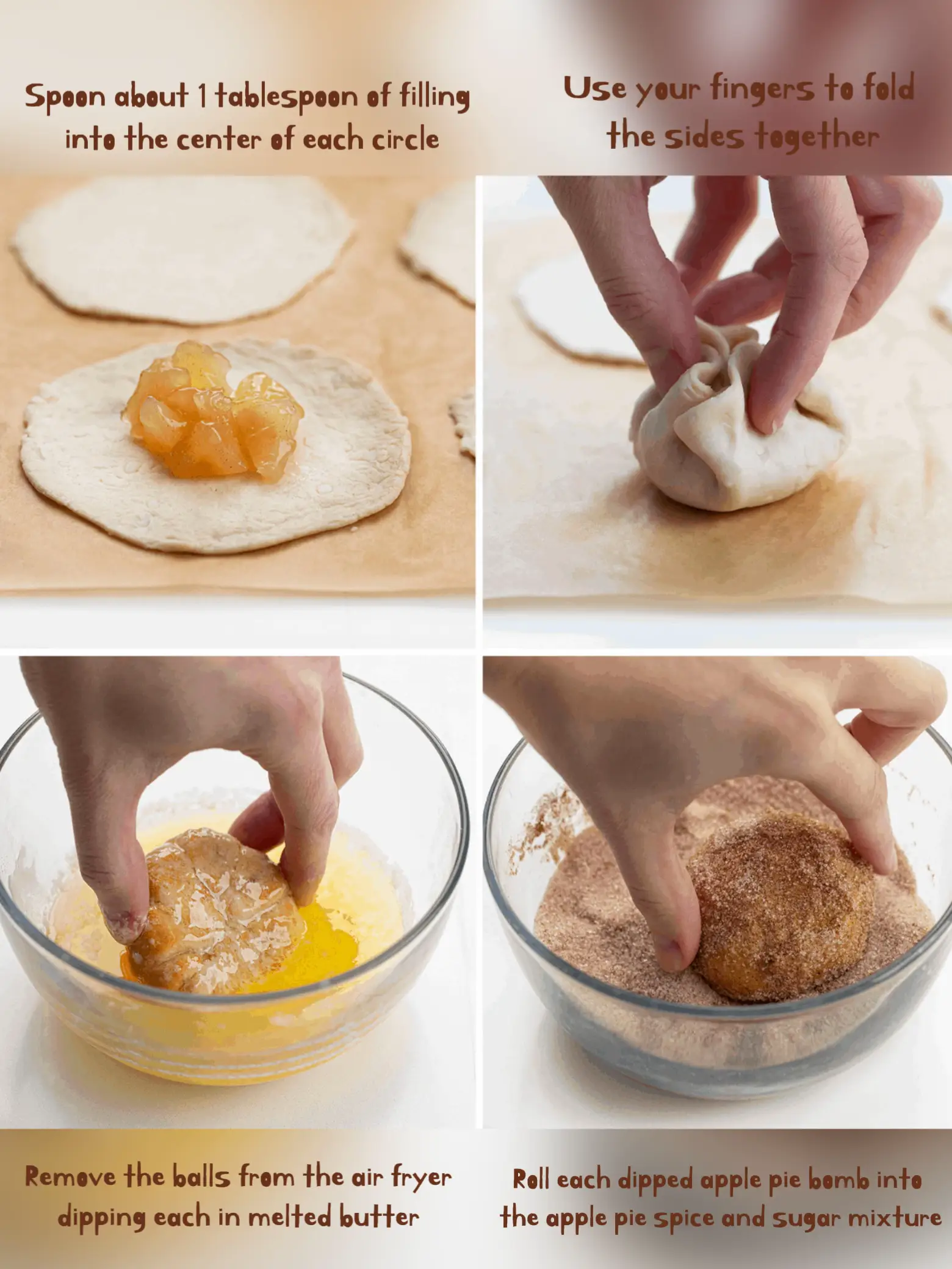 Air Fryer Apple Pie Bombs🤎 Gallery posted by Little Foody Lemon8