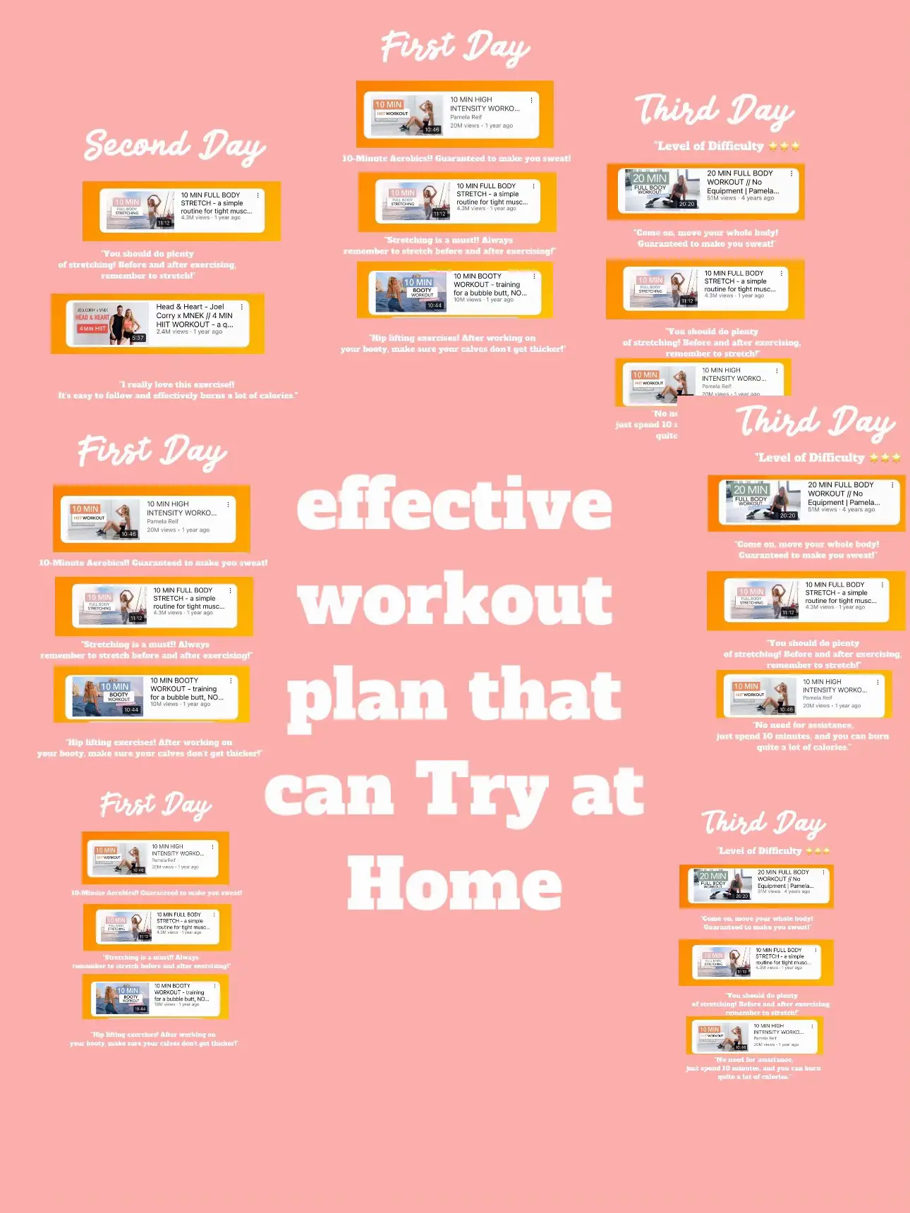 Effective Workout Plan That You Can Try