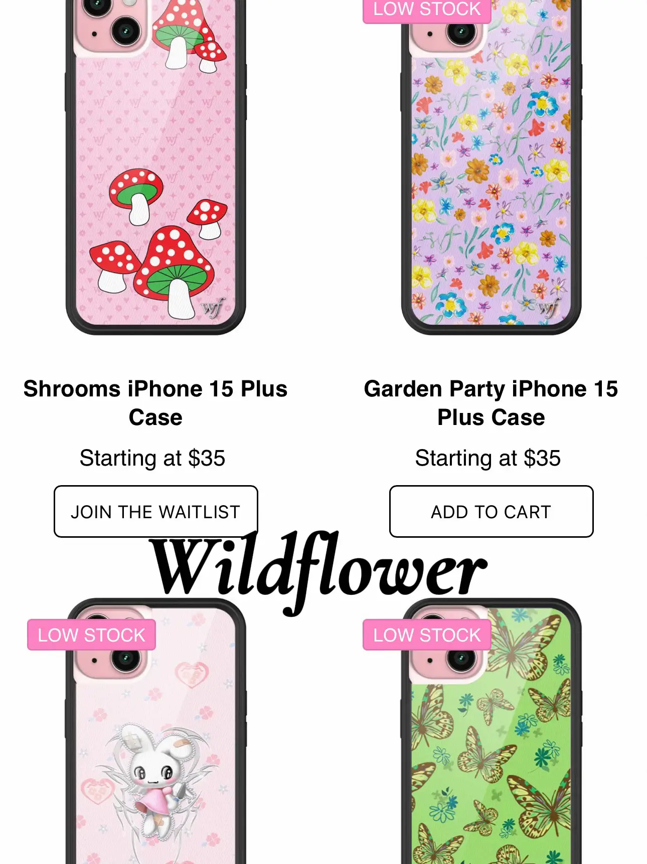 Customizable DIY Shockproof Wildflower Phone Cases Little Daisy