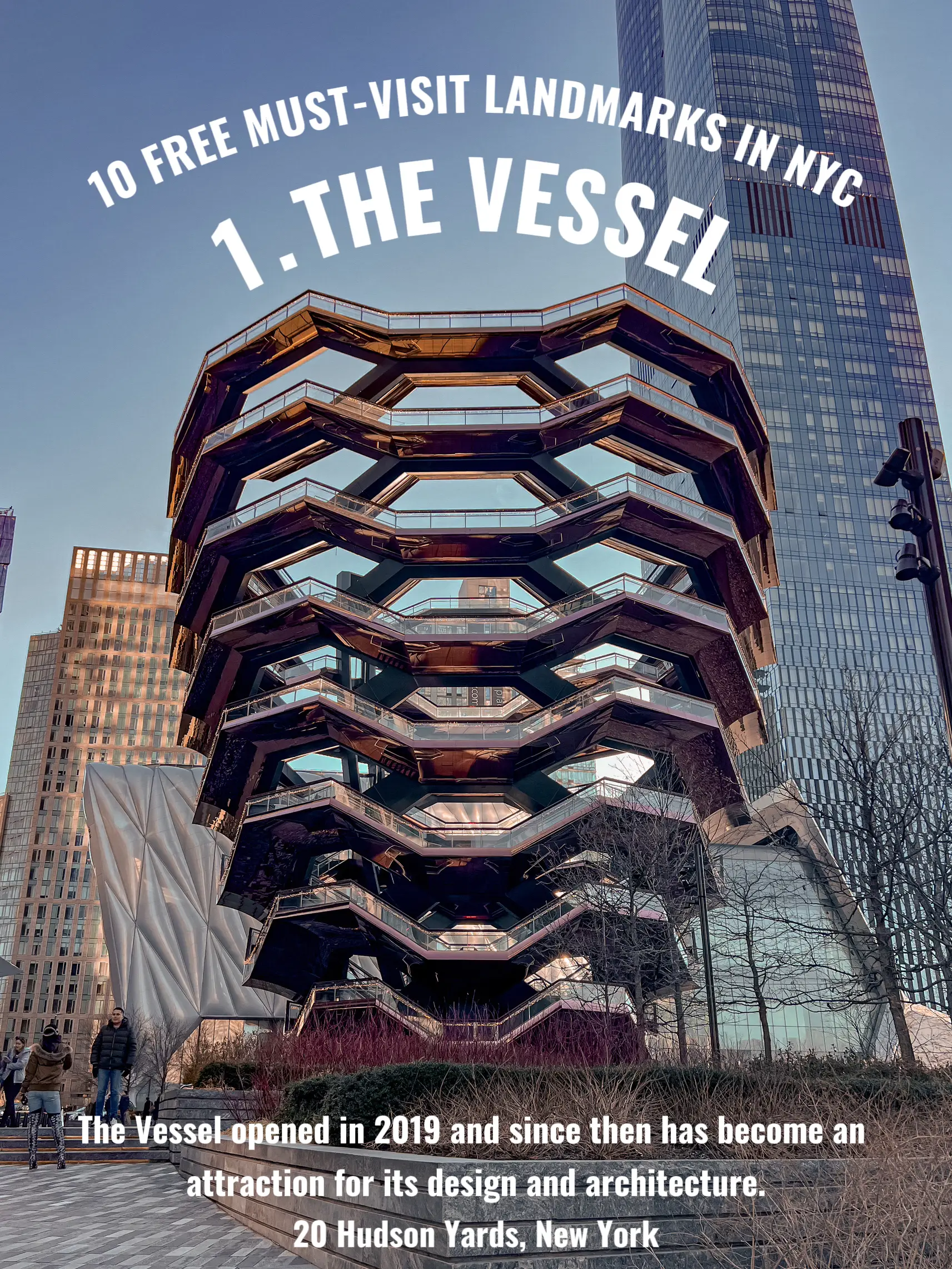  The Vessel is a large structure with a dome on top. It is located in New York and has become an attraction