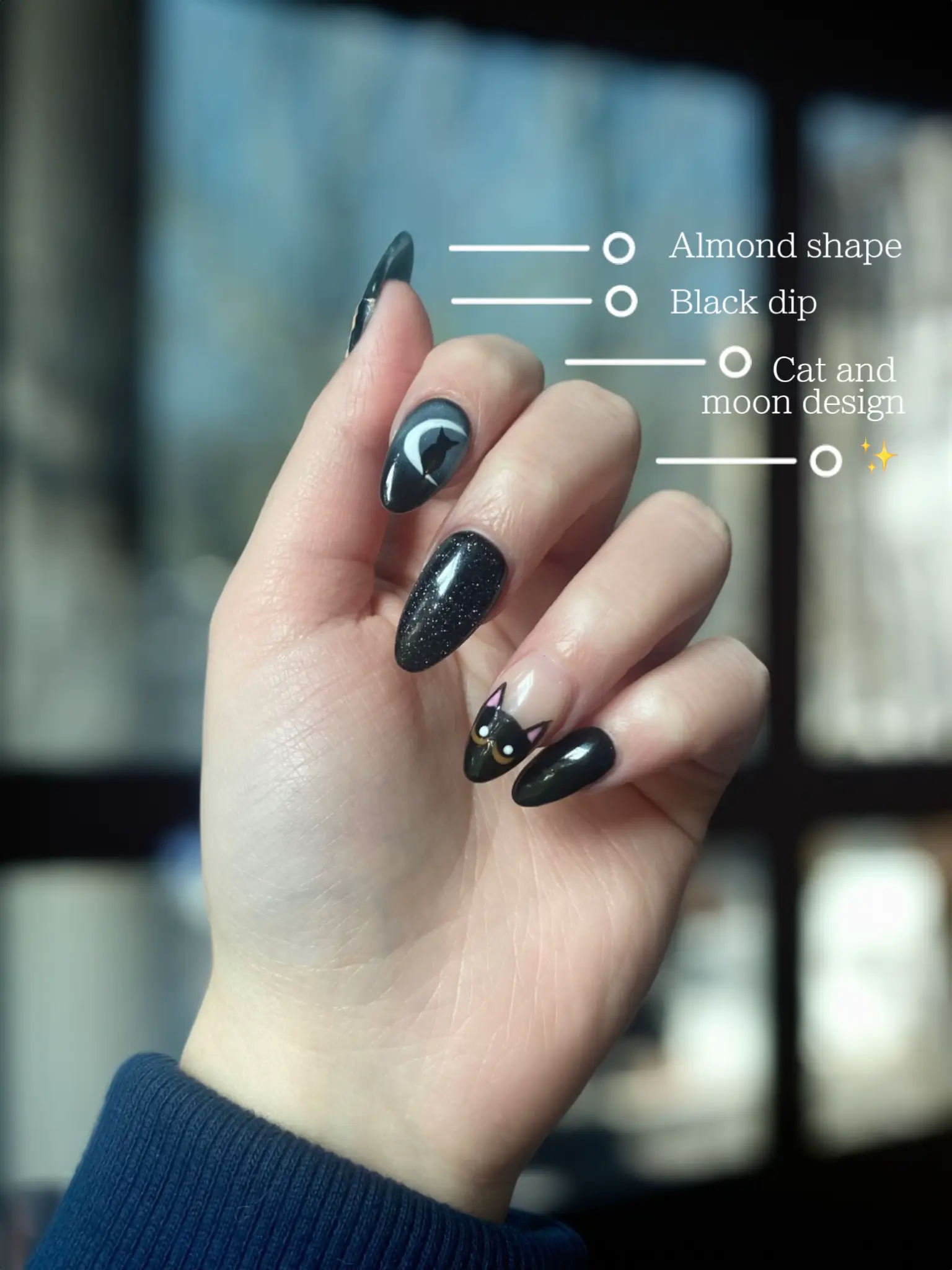 Spooky nail inspo! 🐈‍⬛🕸️🌙✨ | Gallery posted by Heather