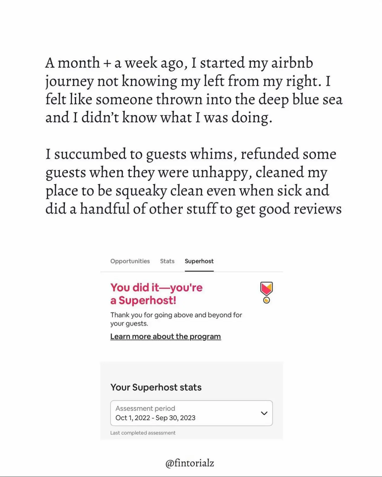 Airbnb SuperHost Status! | fintorialzが投稿したフォトブック | Lemon8