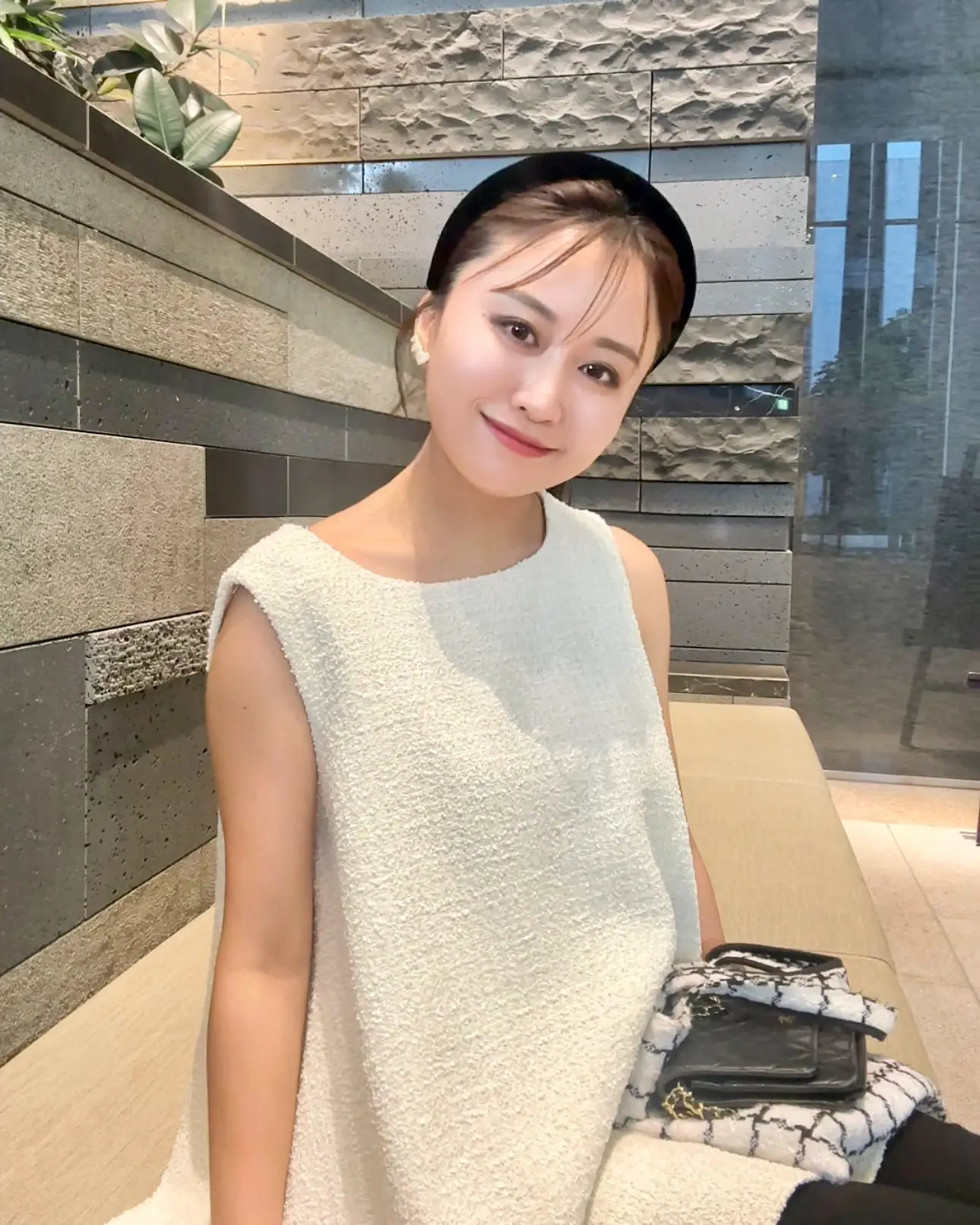 バースデーバッシュ　ツイード　ALINEトップス TWEED ALINE TOPS birthday bash 細かく ツイードAライン