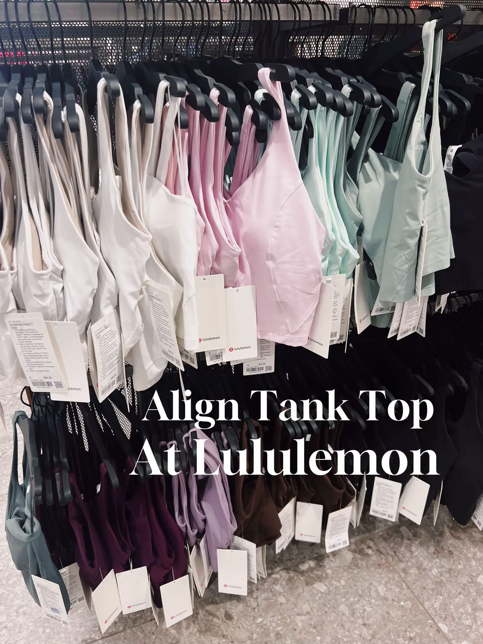 NWT Lululemon Women Align Tank Top Sports Bra Size 10 Pink Mist