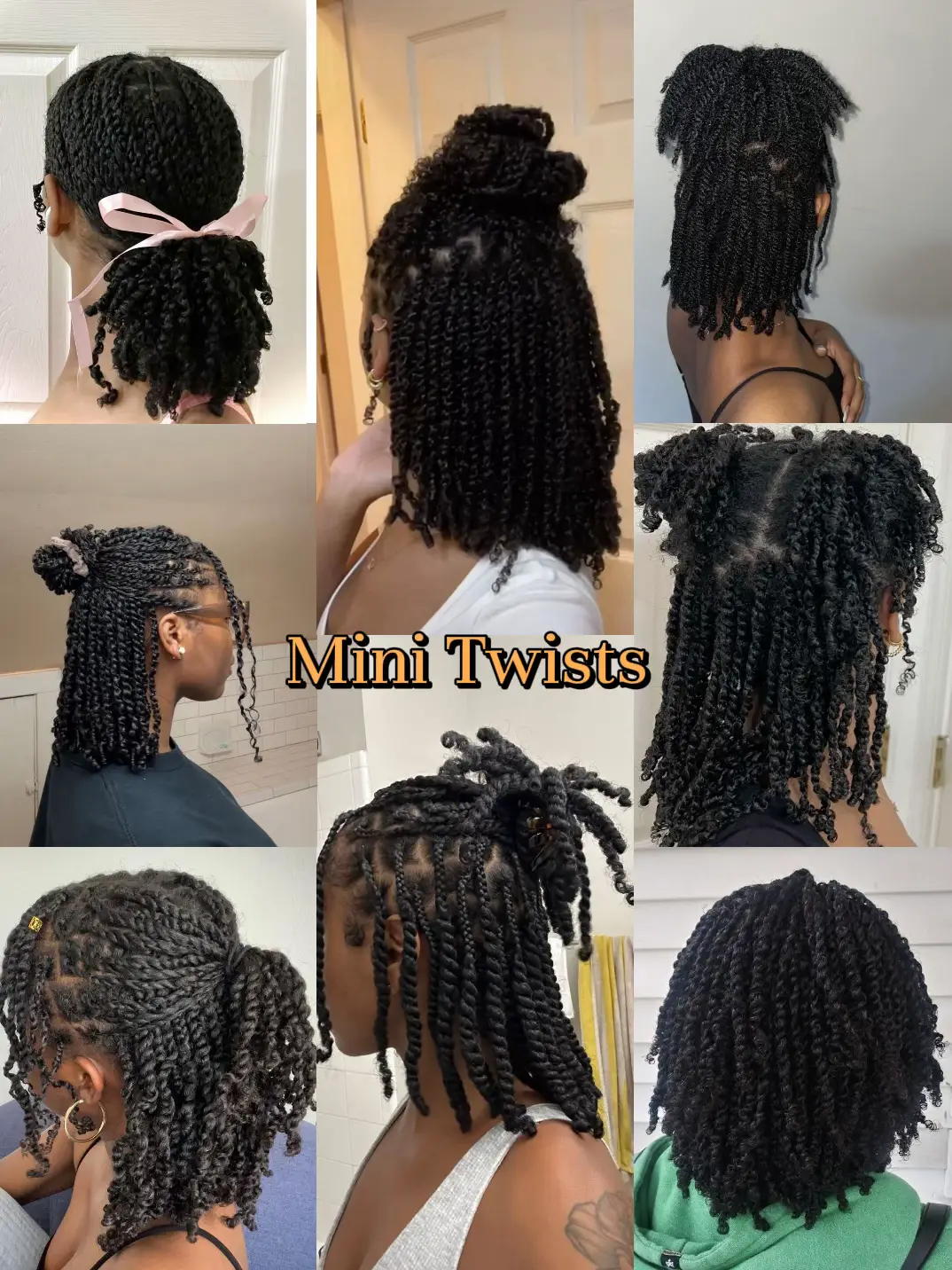 Mini twists  Hair twist styles, Short kinky twists, Natural hair styles