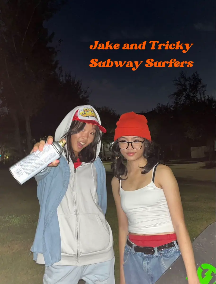 Subway surfers costume idea in 2023  Trio halloween costumes, Trendy  halloween costumes, Cute halloween costumes