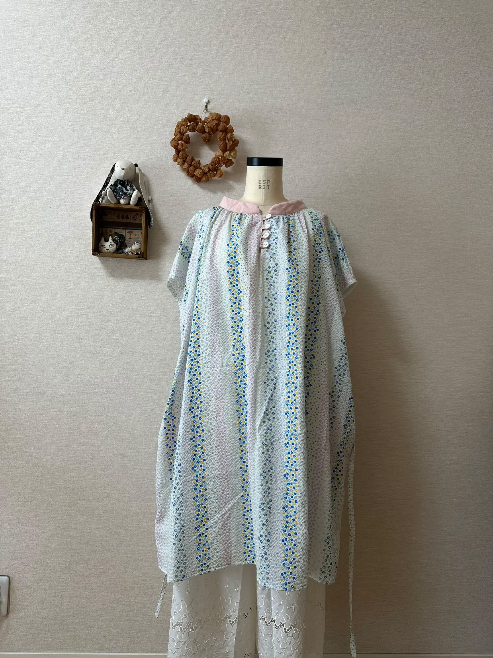ハンドメイド リップル ギャザーワンピース | AKIKOsanが投稿した 