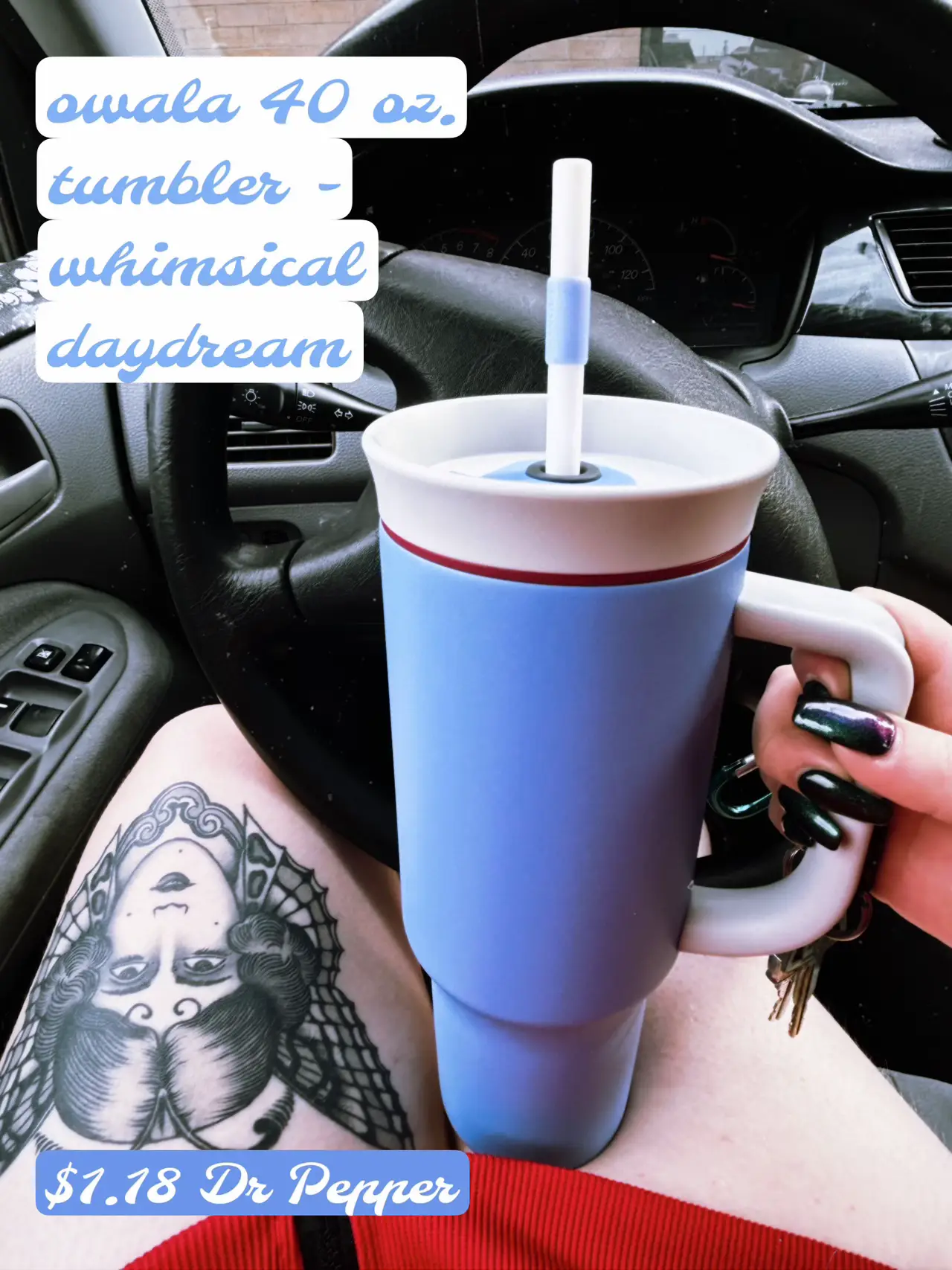 Owala 40oz Stainless Steel Tumbler with Handle - Whimsical Daydream