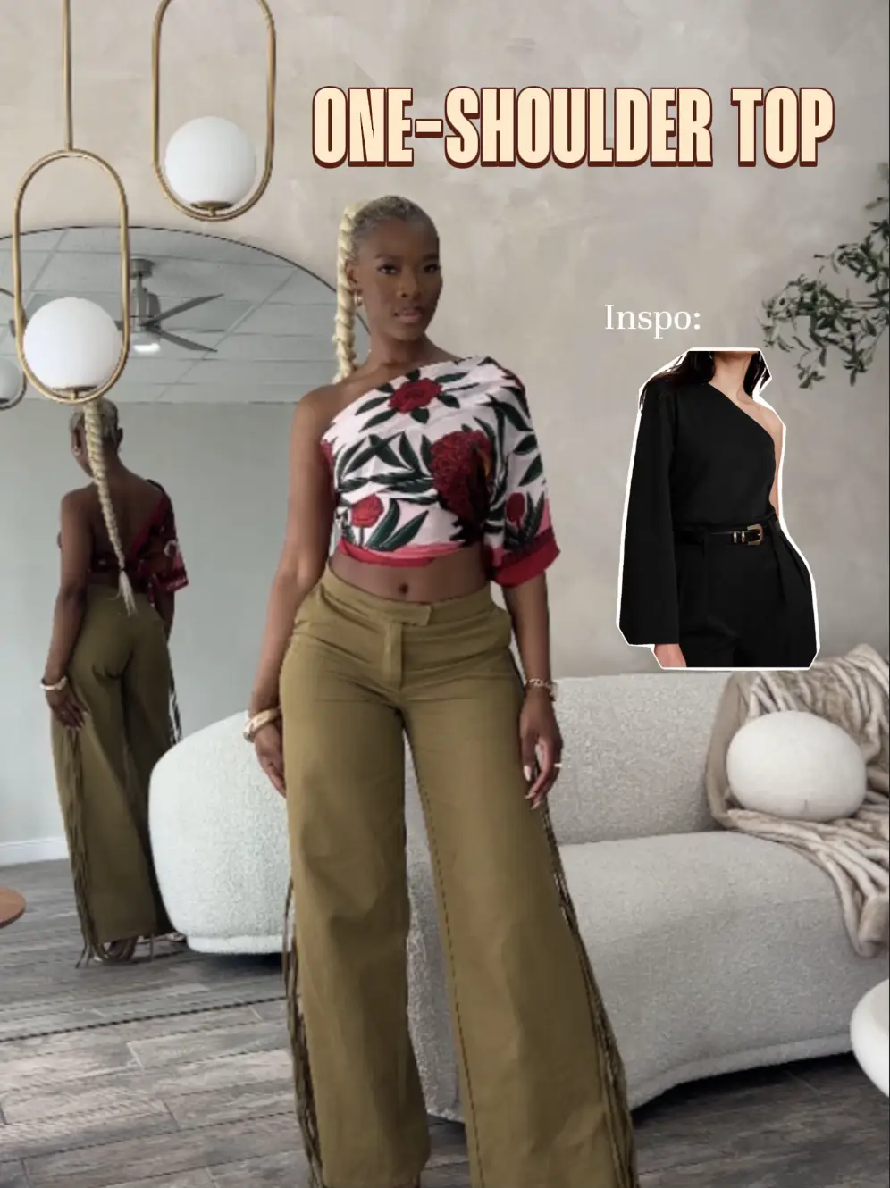 ALTERED brown brandy melville jada corduroy pants, Women's Fashion