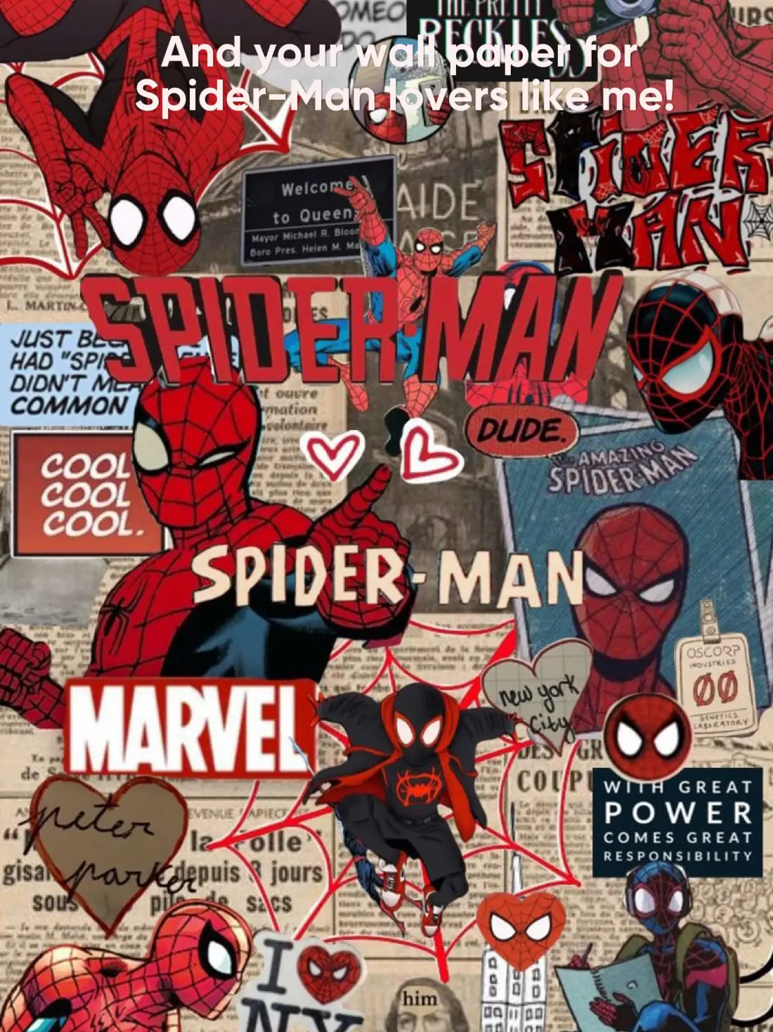 And your wall paper for Spider-Man lovers like me! | Gallery posted by  KatBug_2013 | Lemon8