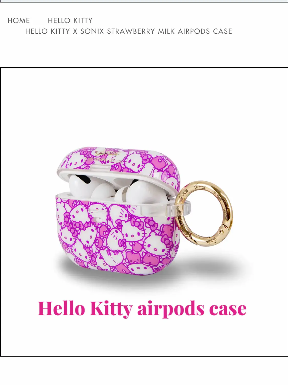 Sonix Hello Kitty AirPods Case Multi
