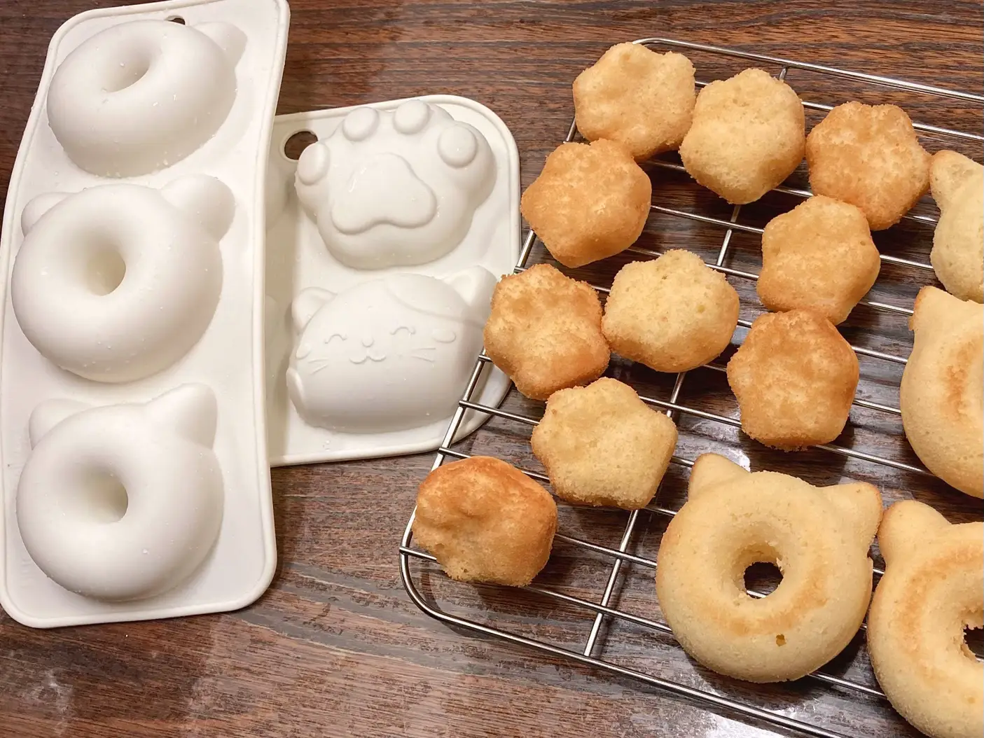 苺ハートのドーナツ♡ゆめかわウサギ&ひよこ 揺らさ