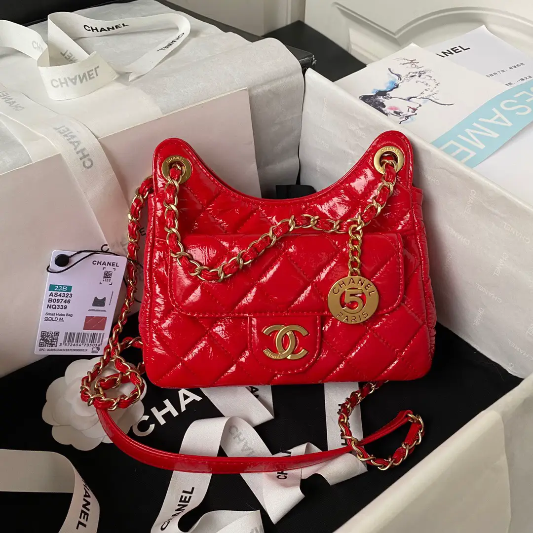 Chanel red hot sale bag small