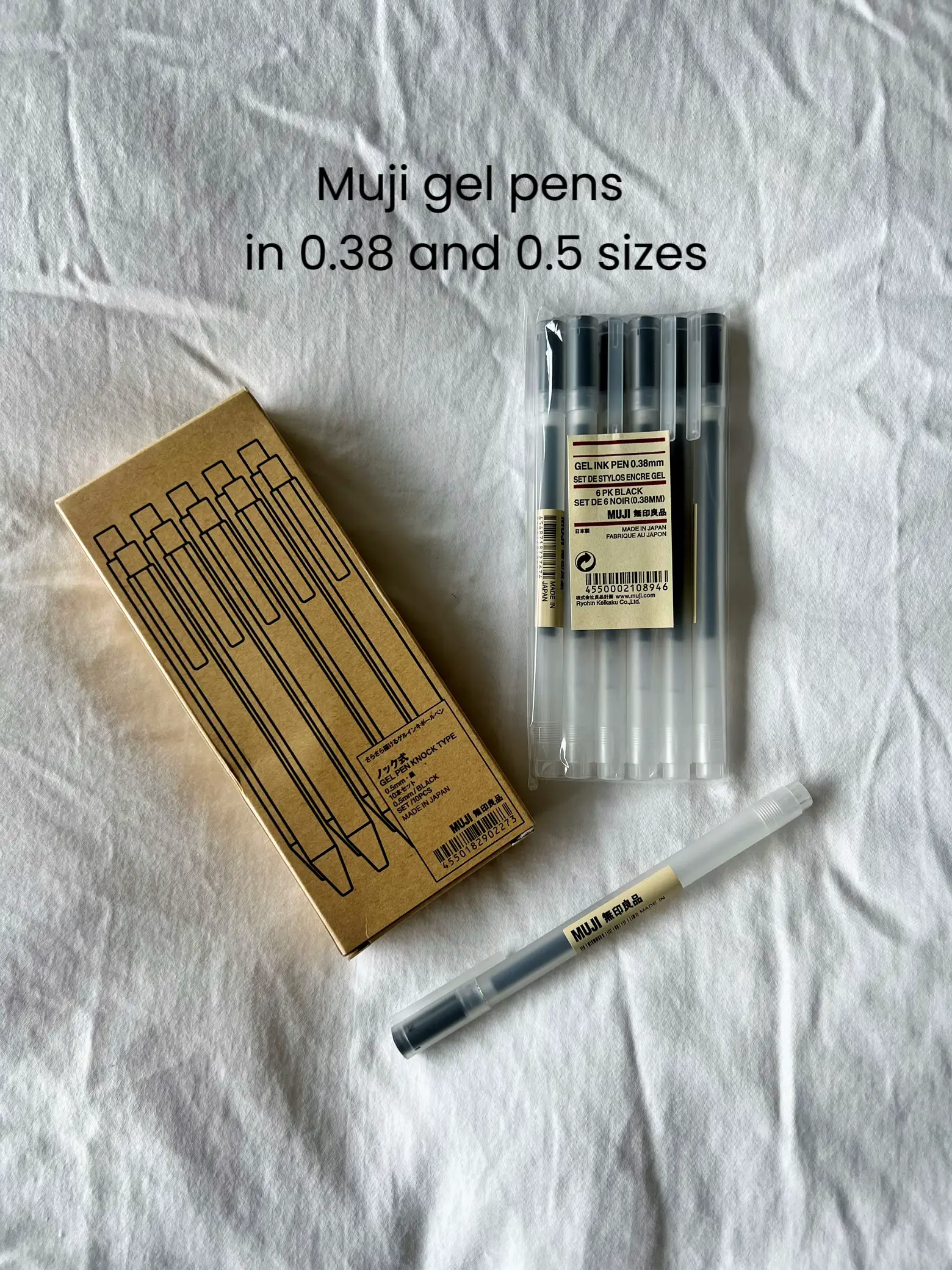 My must-have pen: Muji pen, Gel ink, 0.38 mm. review!!! : r/stationery