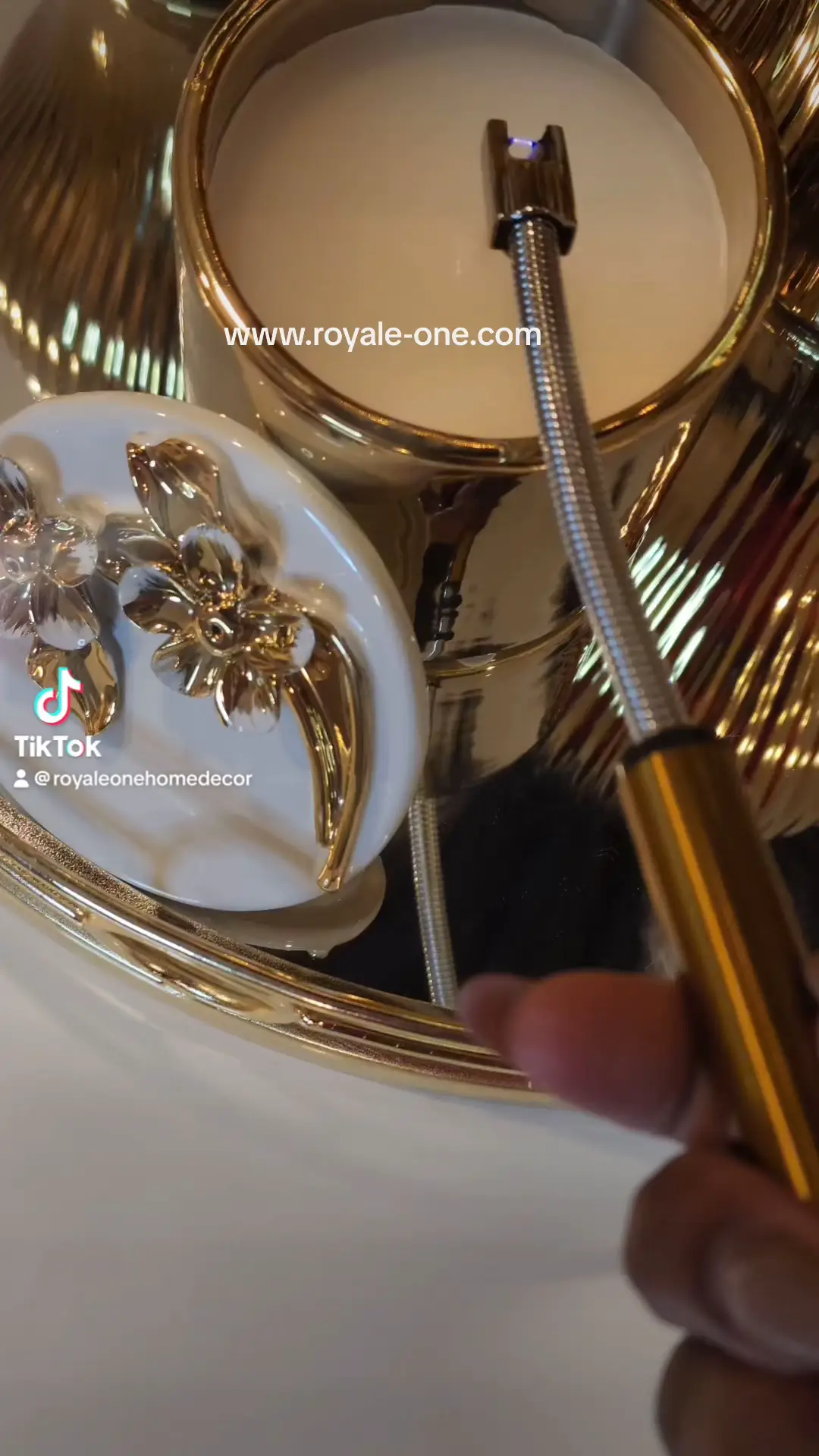 Black and gold home decor Video published by RoyaleOne Home Lemon8