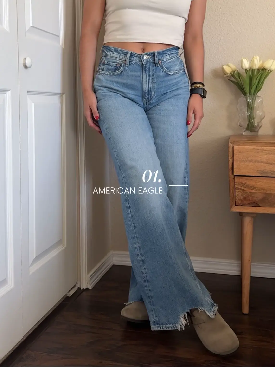 American Eagle x The Summer I Turned Pretty Low-Rise Flare Jean Blue at   Women's Jeans store