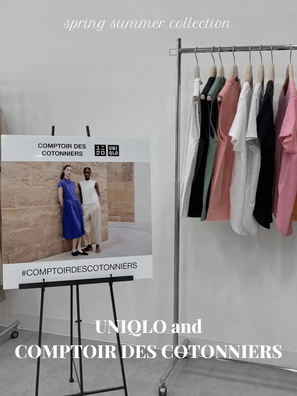 春カラーが大人可愛い！本日発売UNIQLO and COMPTOIR DES COTONNIERS | tomo_hoshinoの投稿動画 |  Lemon8