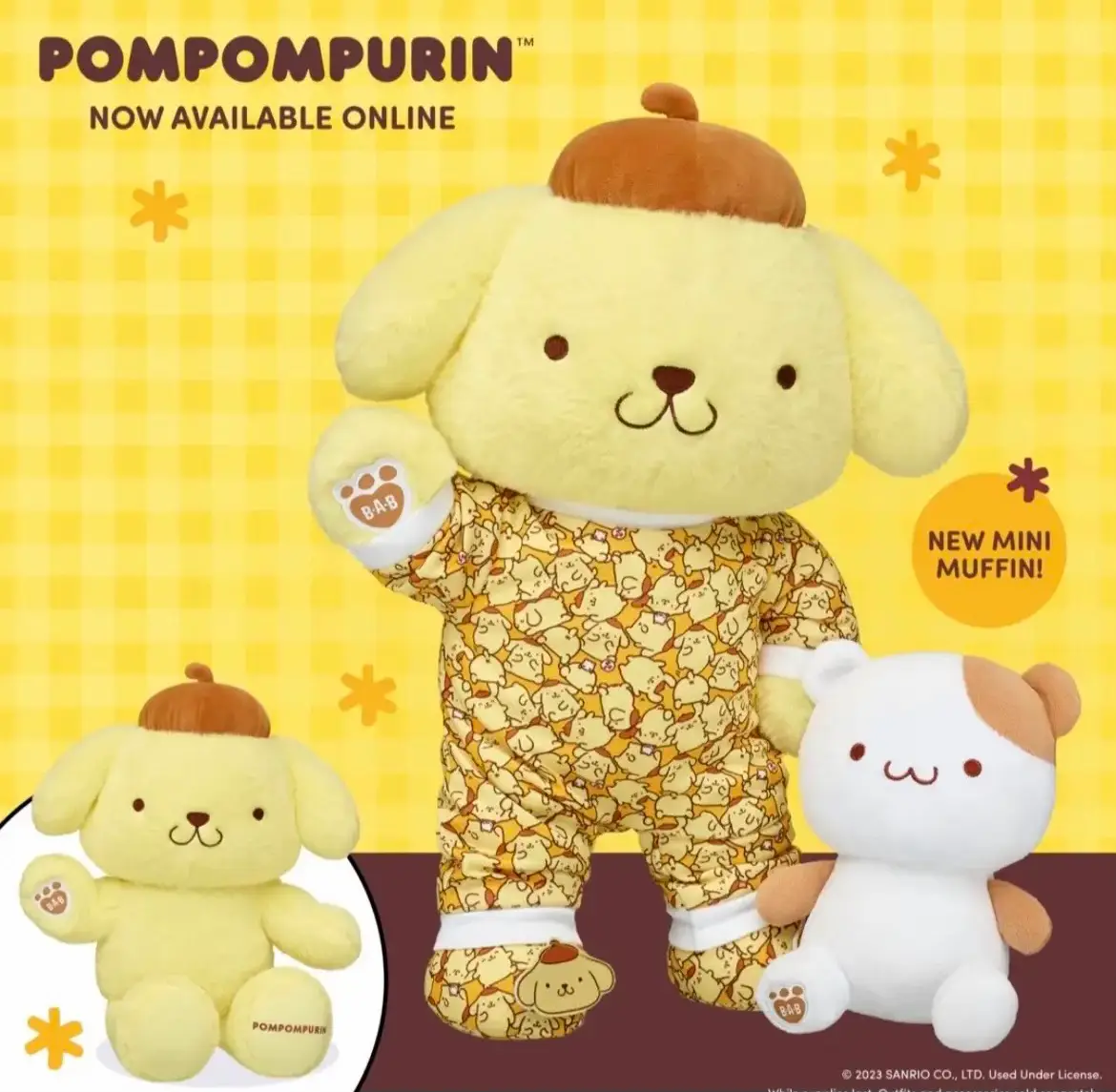 Pompompurin™ & Muffin™ Stuffed Animal Gift Set