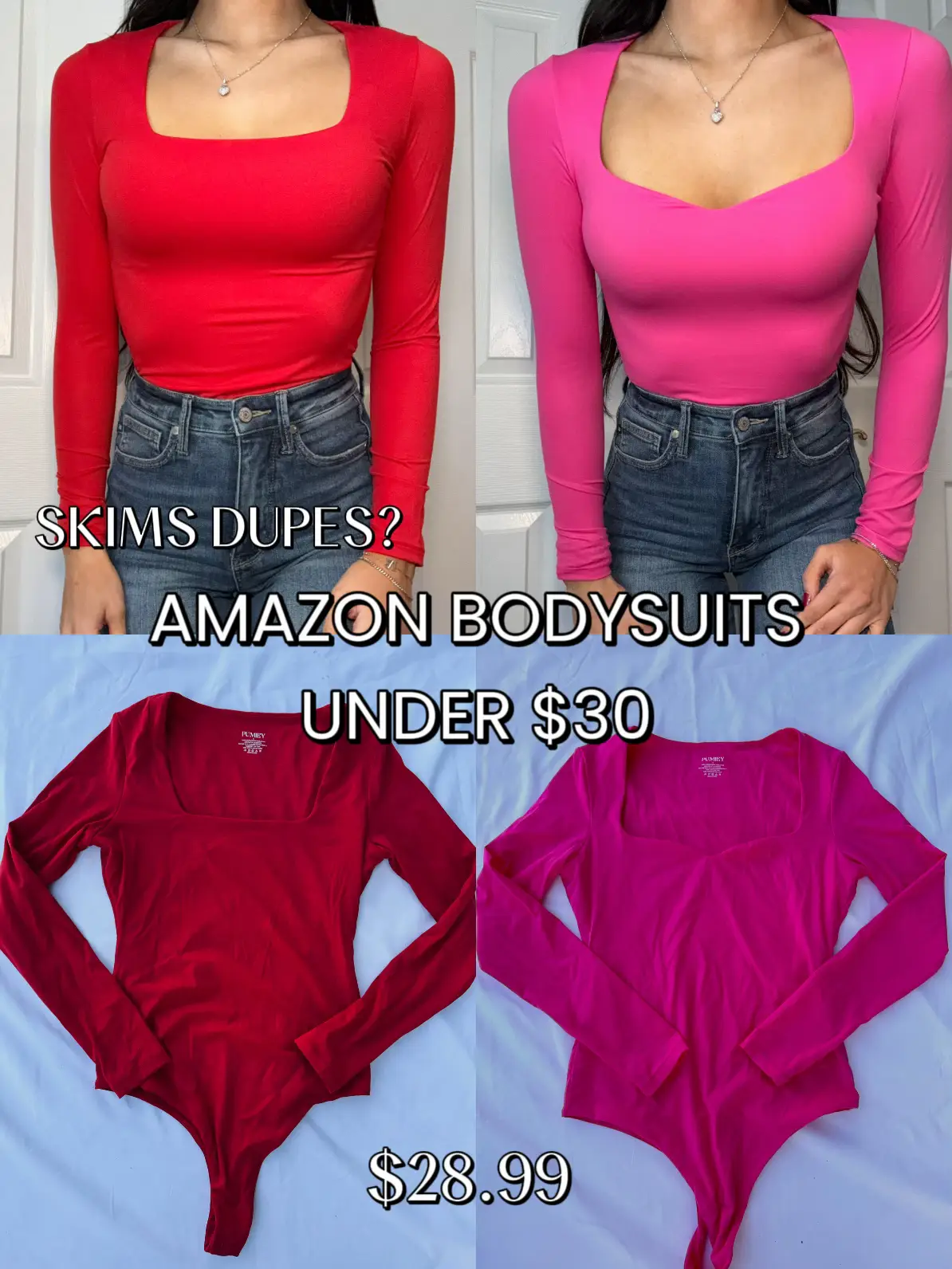 BASICS, are these skims bodysuit dupes worth it?!?!