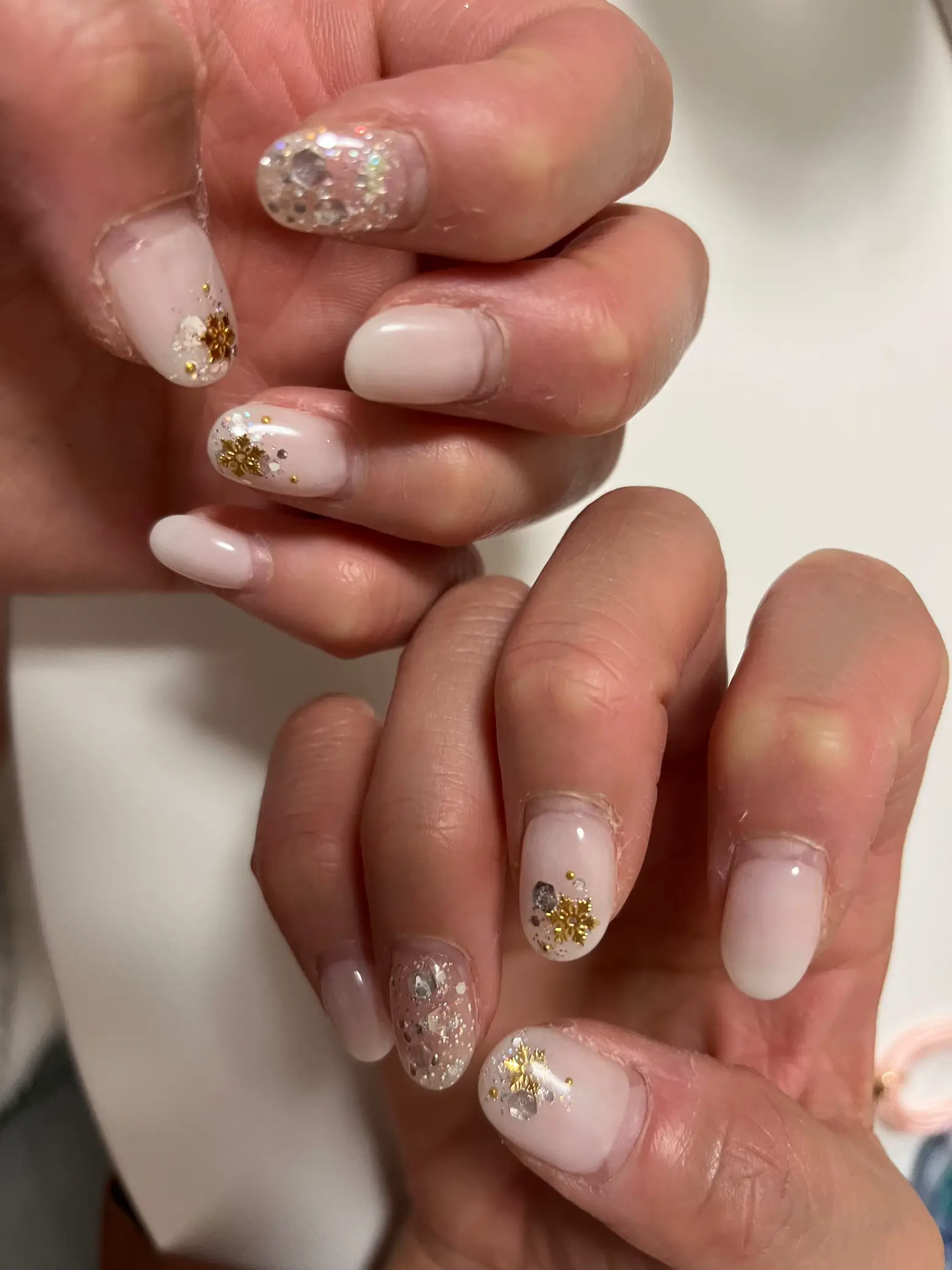 マグネット『 plum 』ワインレッドピンクワンカラーシンプルネイル 