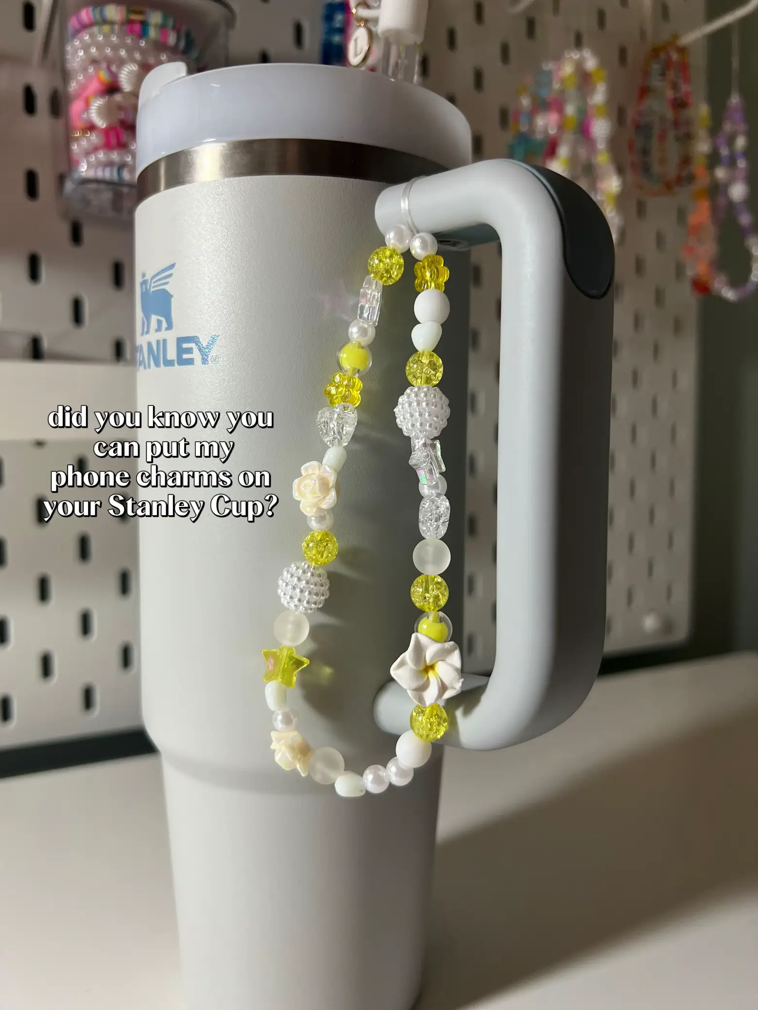 You can put my phone charms on your Stanley Cup!!, Gallery posted by  beadedbylillian