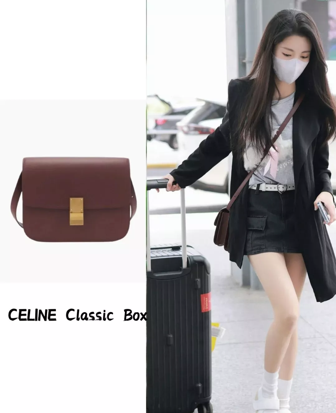 Celine box bag discount celebrity