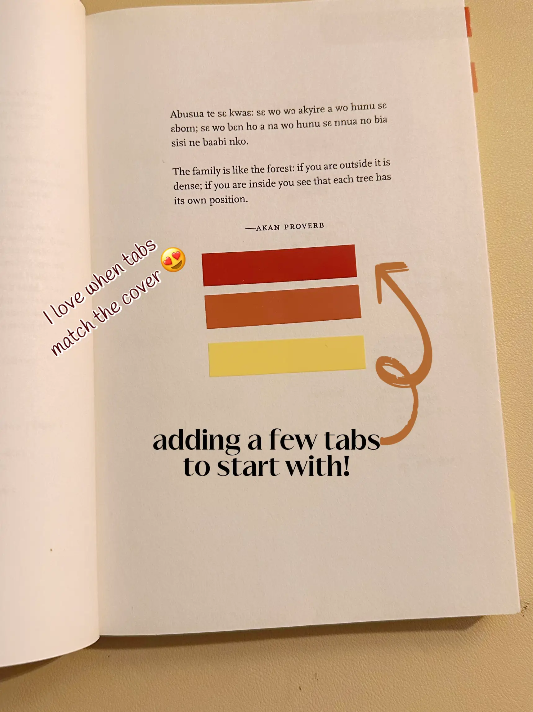 Custom Curated Aesthetic Book Cover Matching Color Coded Annotating Tabs 