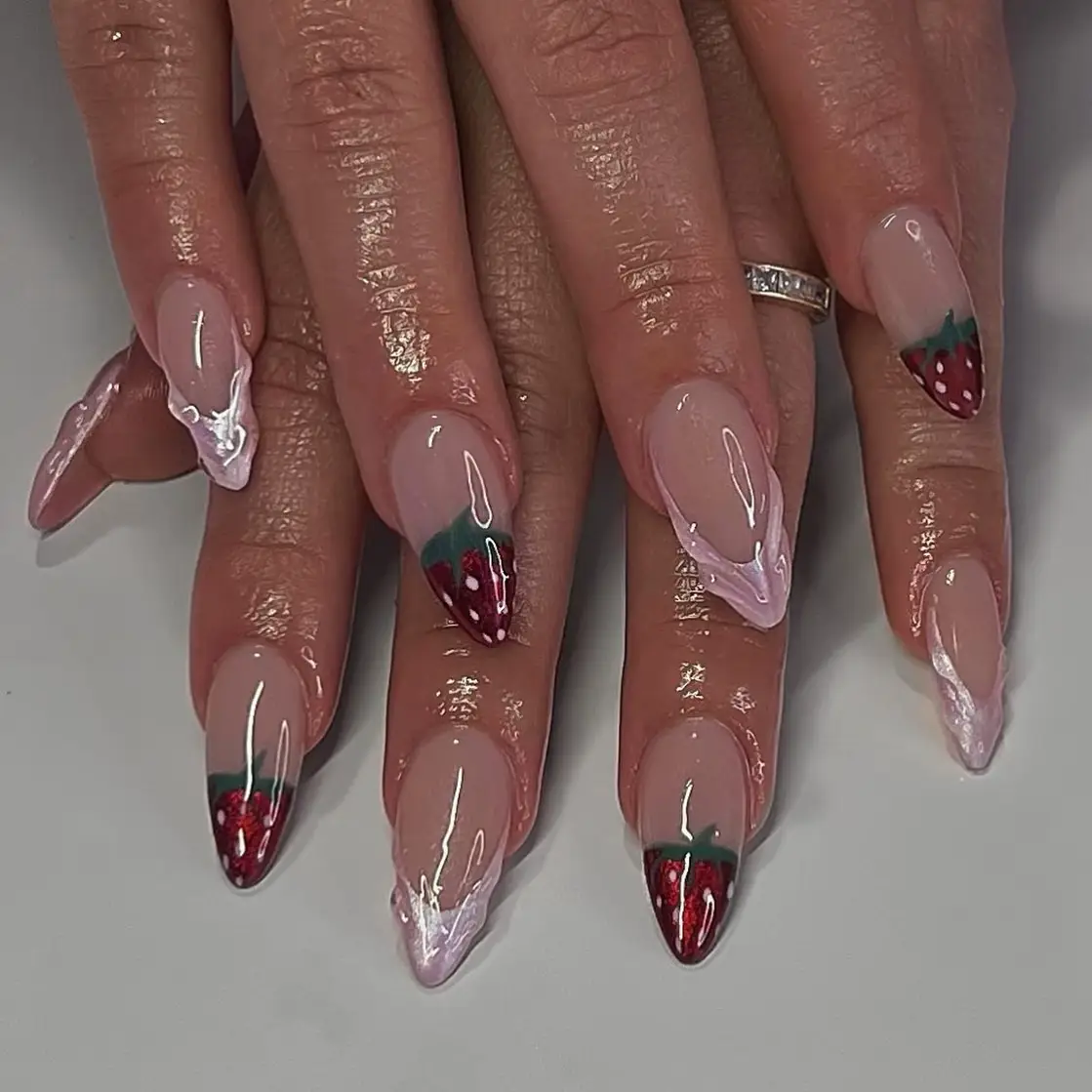 Strawberry Nails | Gallery posted by Nailsbyjoy.tc | Lemon8