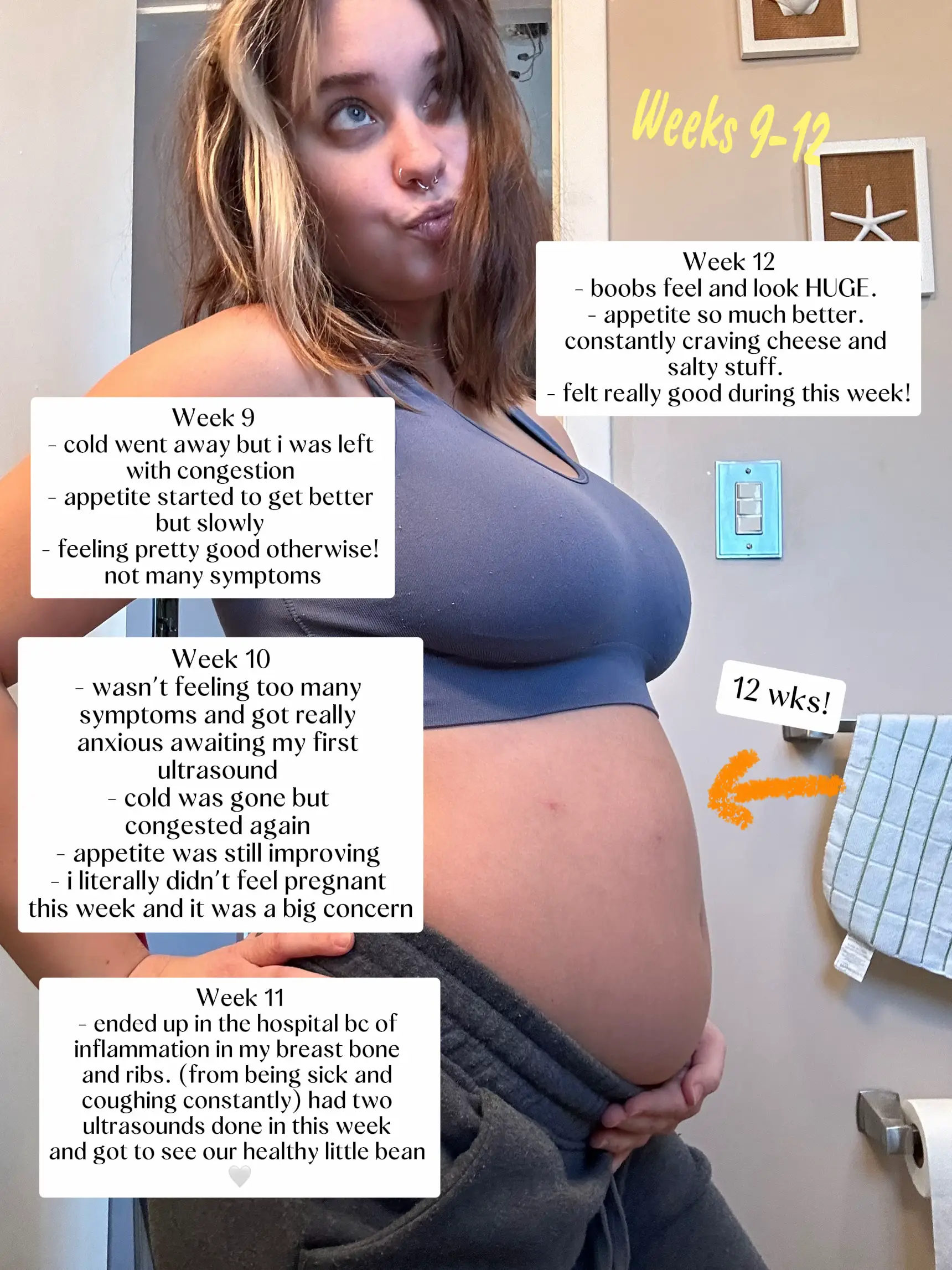 Skims try on 17 weeks pregnant, Video published by Krystiana