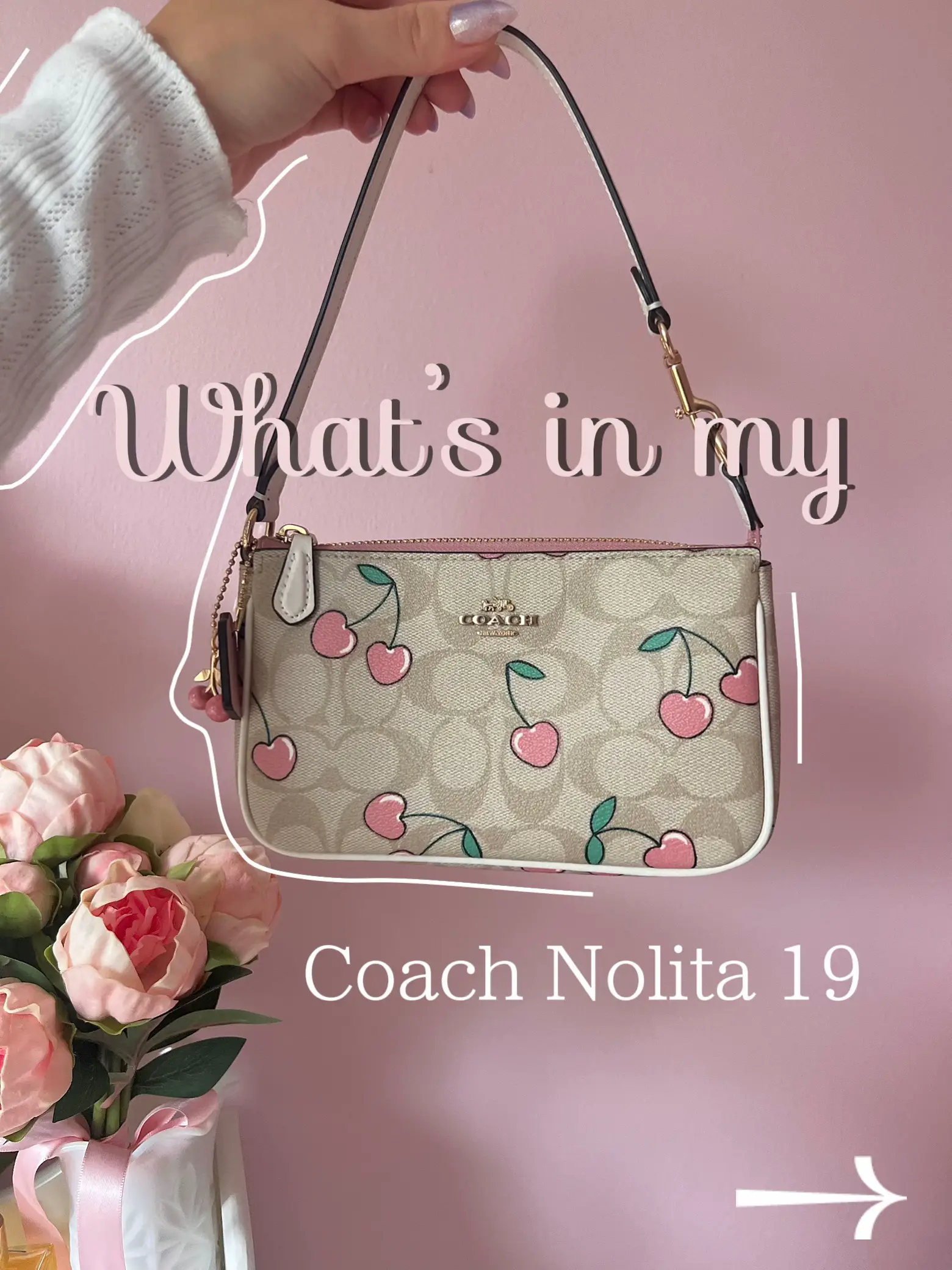 What's in my bag  COACH Nolita 19 