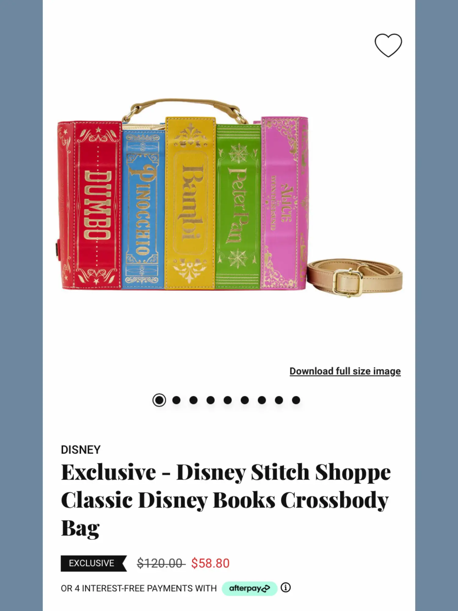 Disney stitch shoppe princess books handbag hot sale