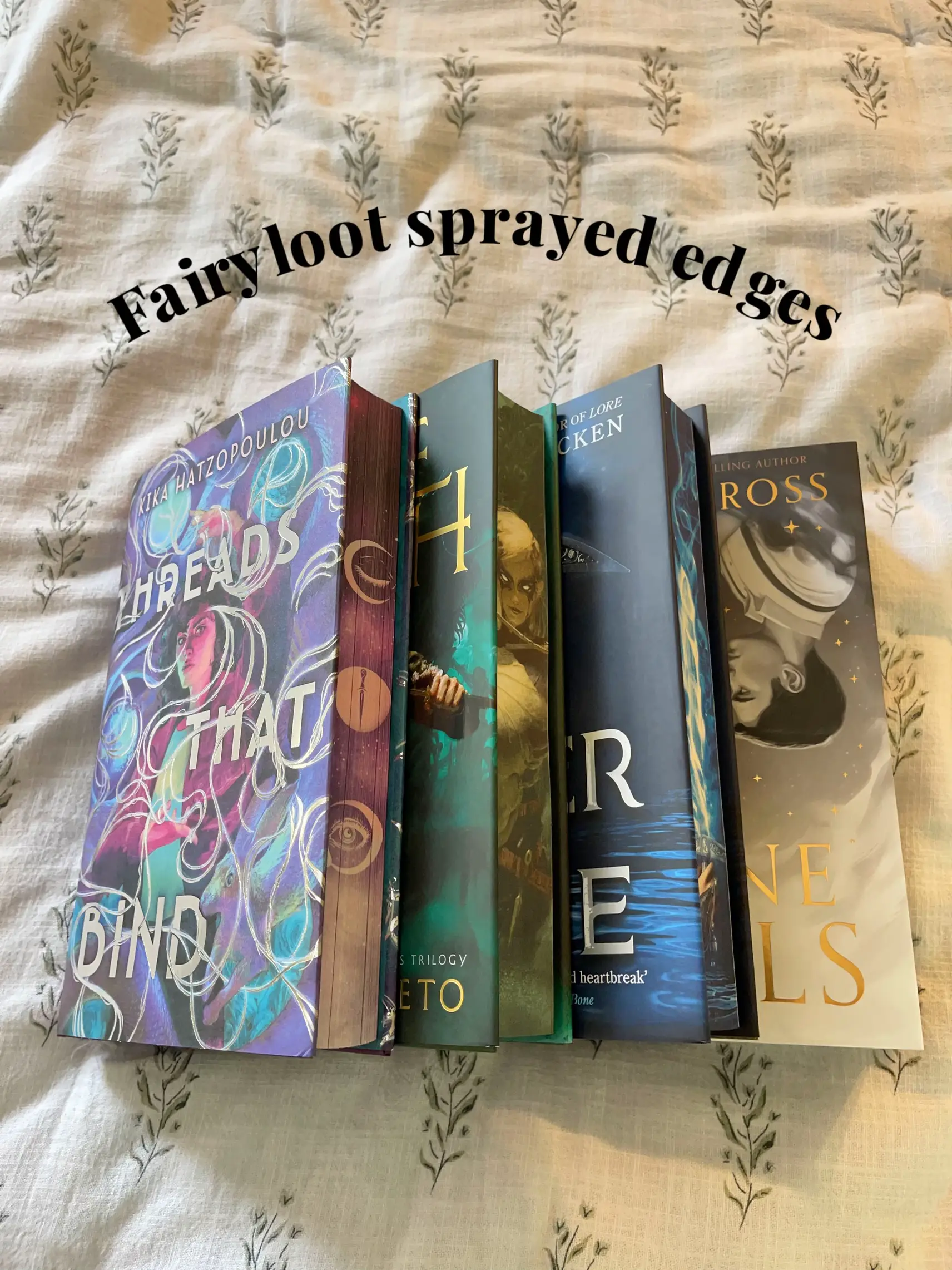 FairyLoot - Look at this GORGEOUS stack of FairyLoot books! We're  absolutely obsessed with sprayed edges and many of the books we feature  have them. These are just some of the ones