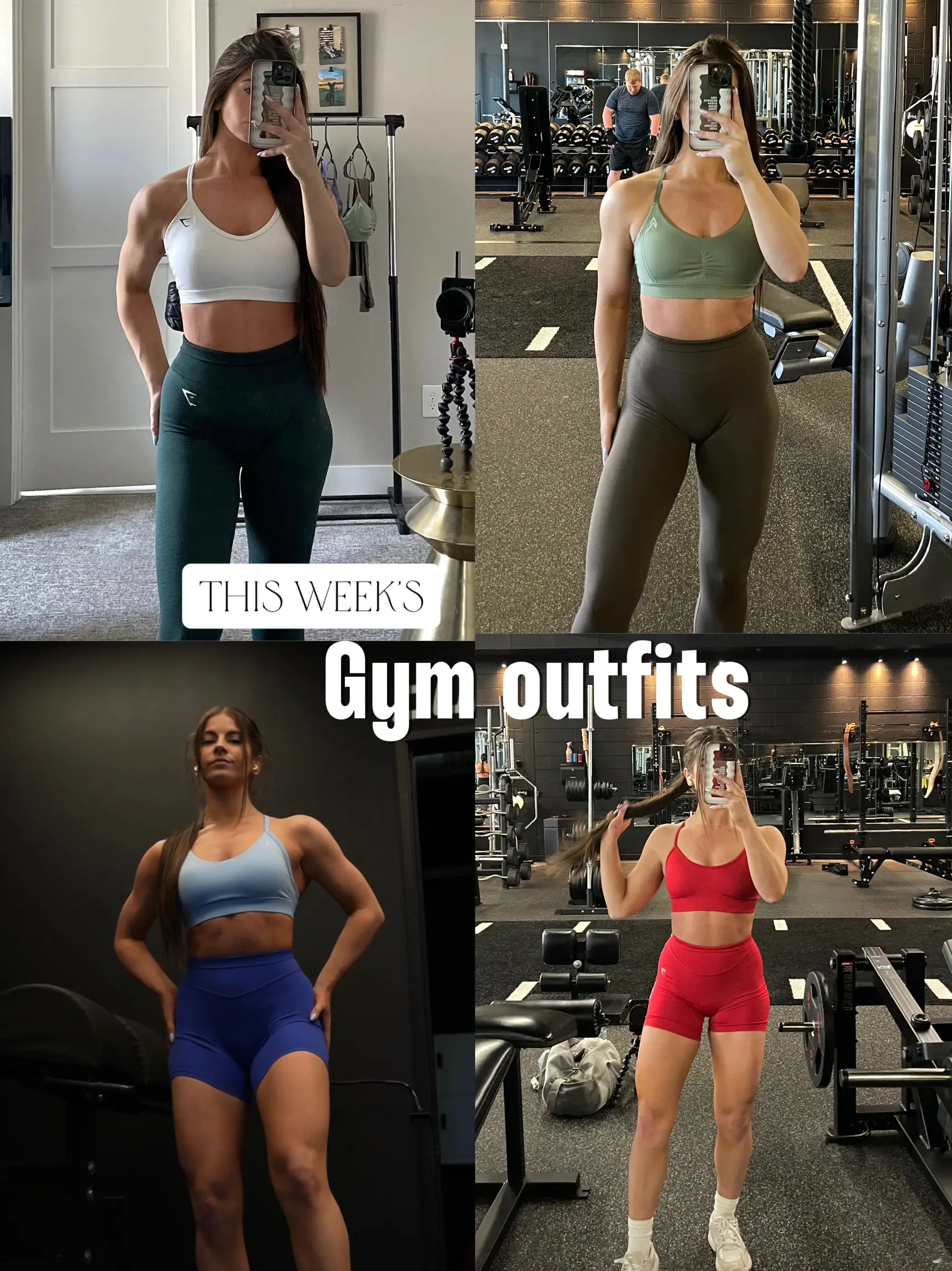 A week of gym outfits✨💪🏻 see all fits in the comments #nvgtn