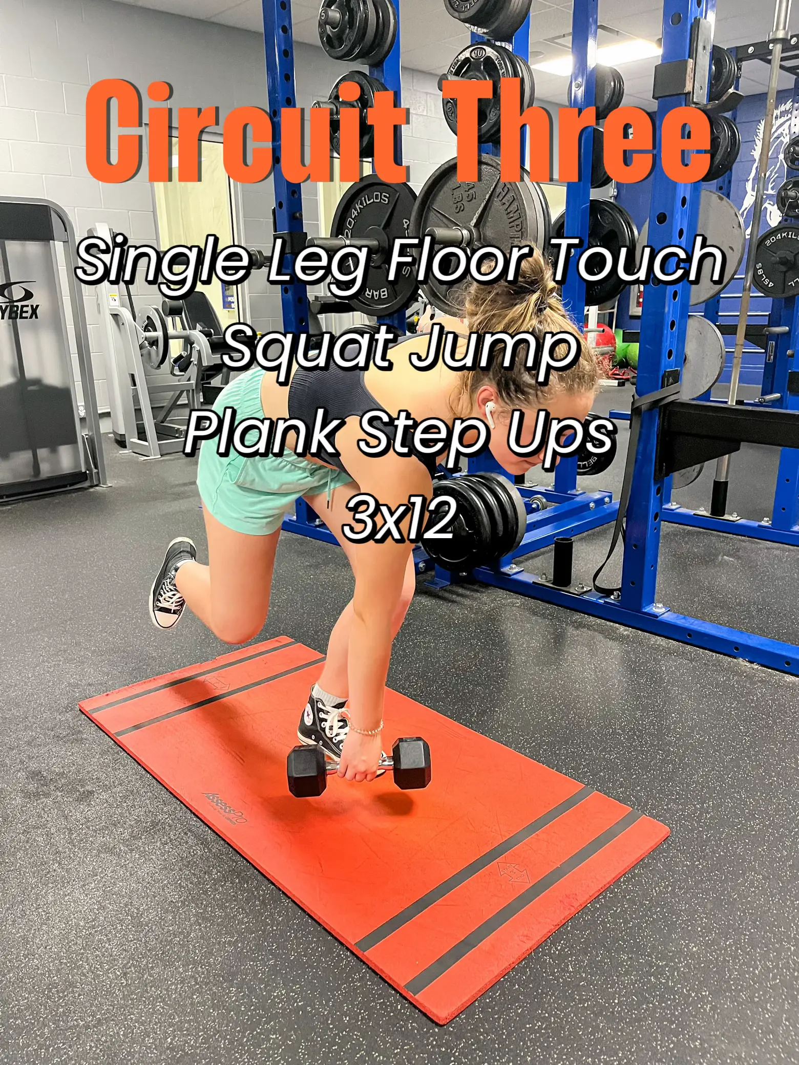 Single leg best sale floor touch