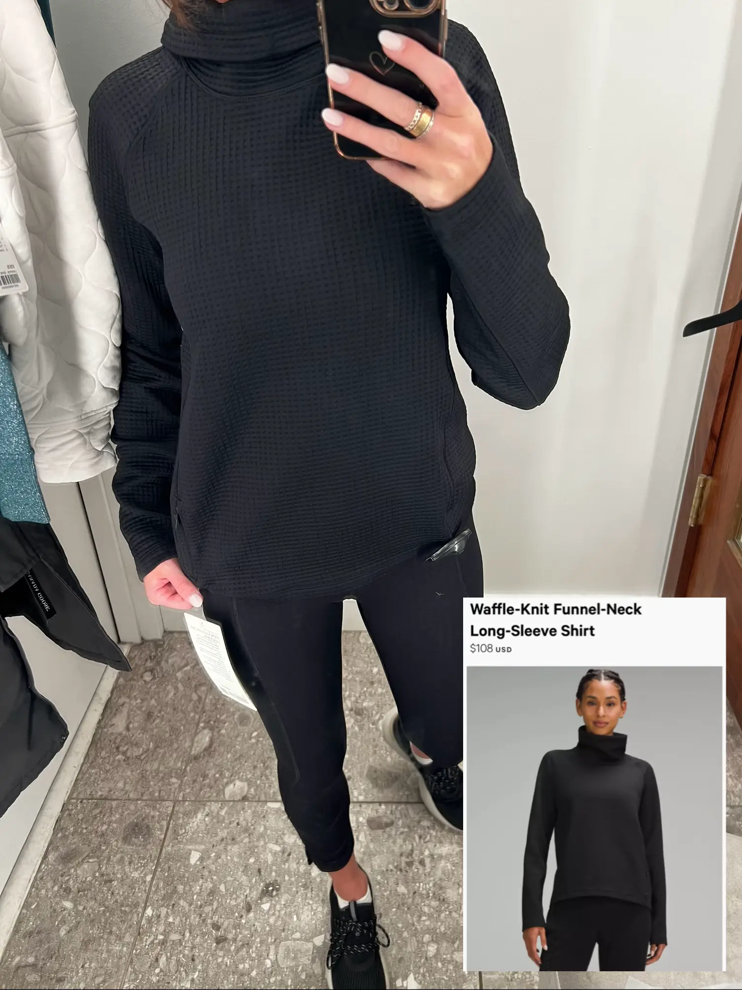 Waffle knit long sleeve Lululemon, Gallery posted by Jessica Ferris