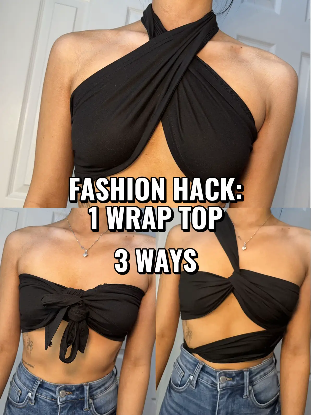 Fashion Hack: 3 ways to wear a Wrap Top!, Gallery posted by Lexirosenstein