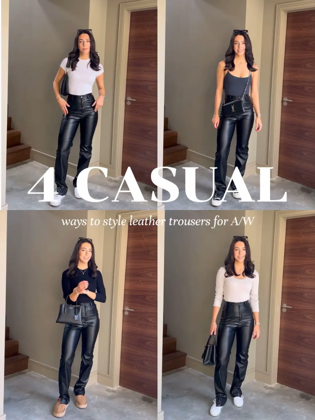 4 Casual Ways To Style Leather Trousers 👟, Gallery posted by Lydia Fleur