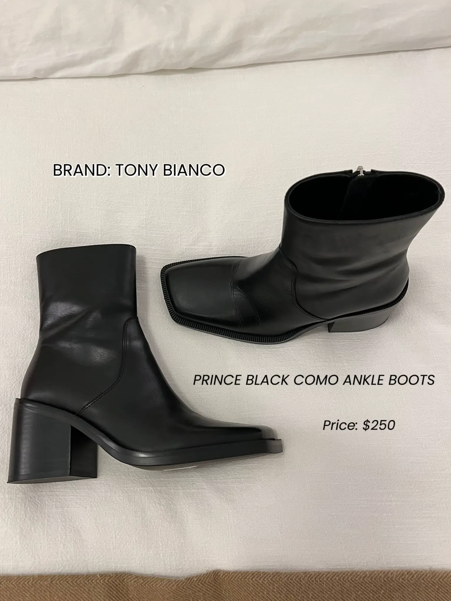 black heel boots leather - Lemon8 Search