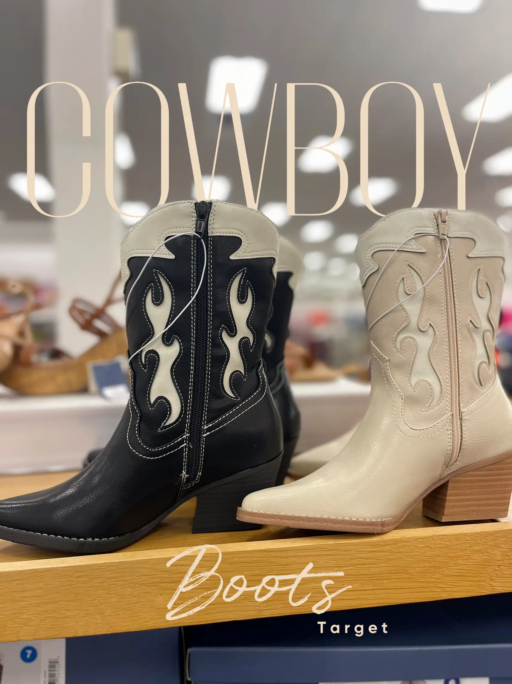 White cowboy shop boots target