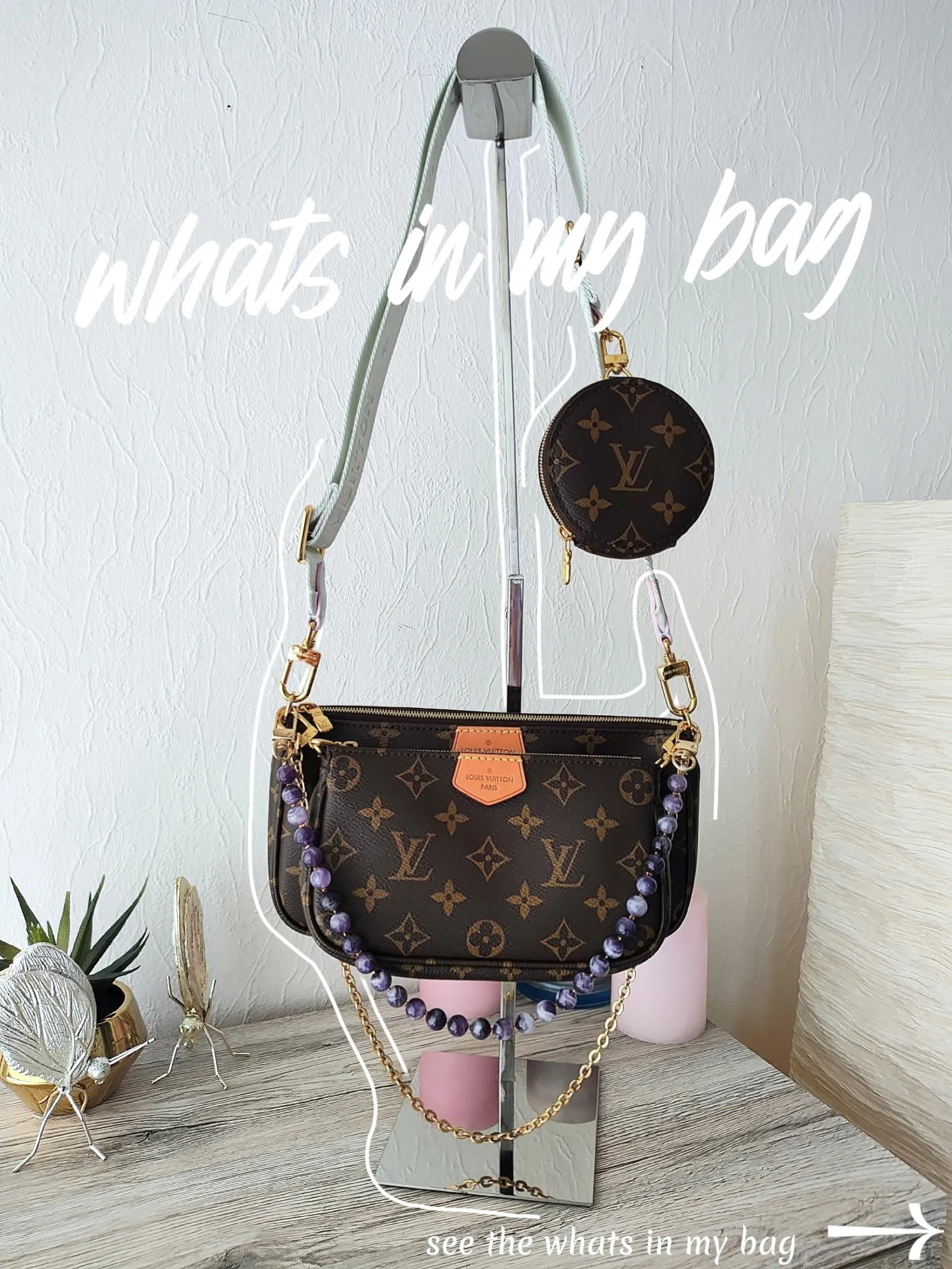 Affordable strap for your LV mini pochette #louisvuitton #lvbag #bagst, Mini  Pochette Louis Vuitton