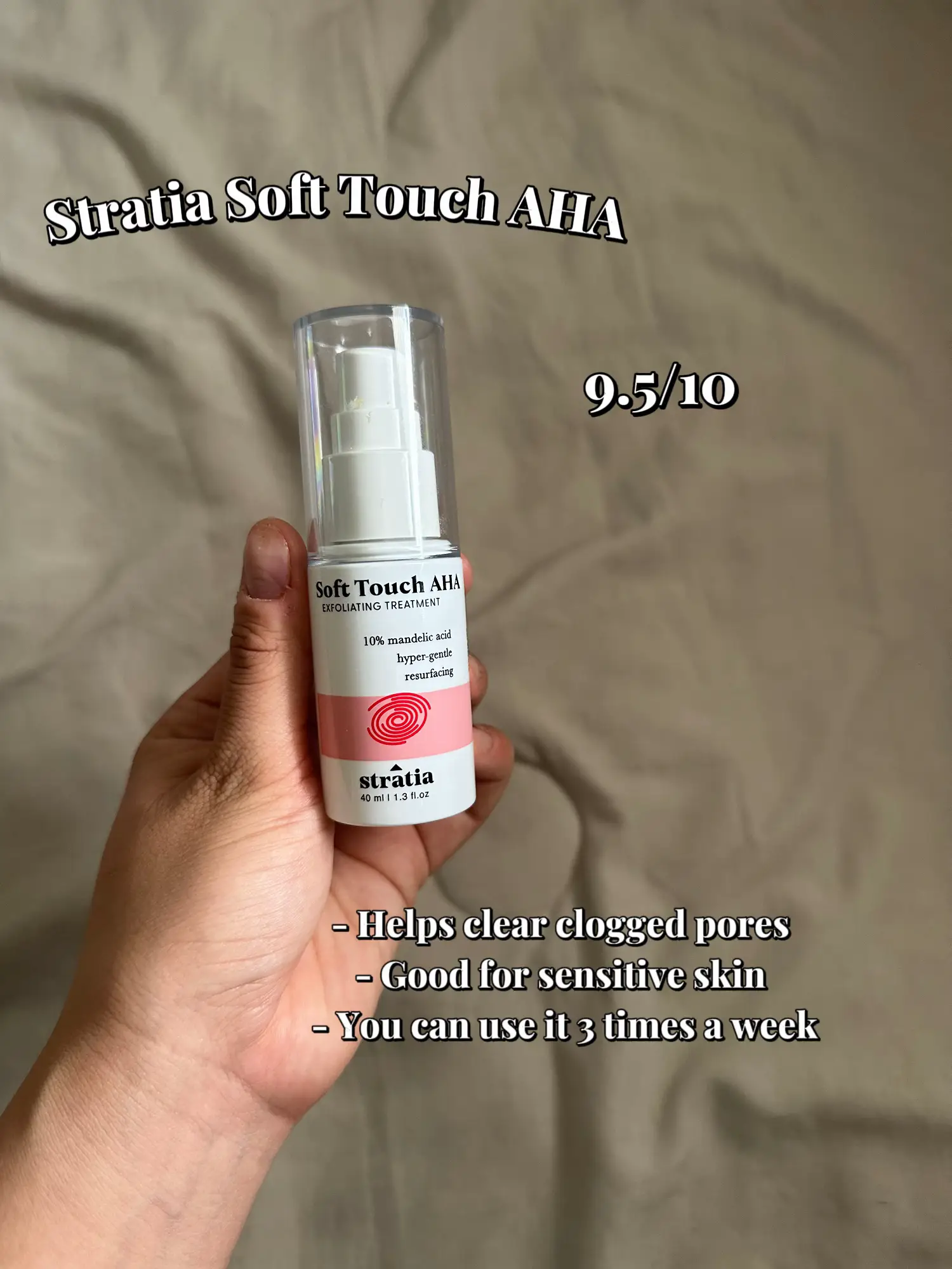 Soft Touch AHA, a 10% Mandelic Acid Gel - Stratia