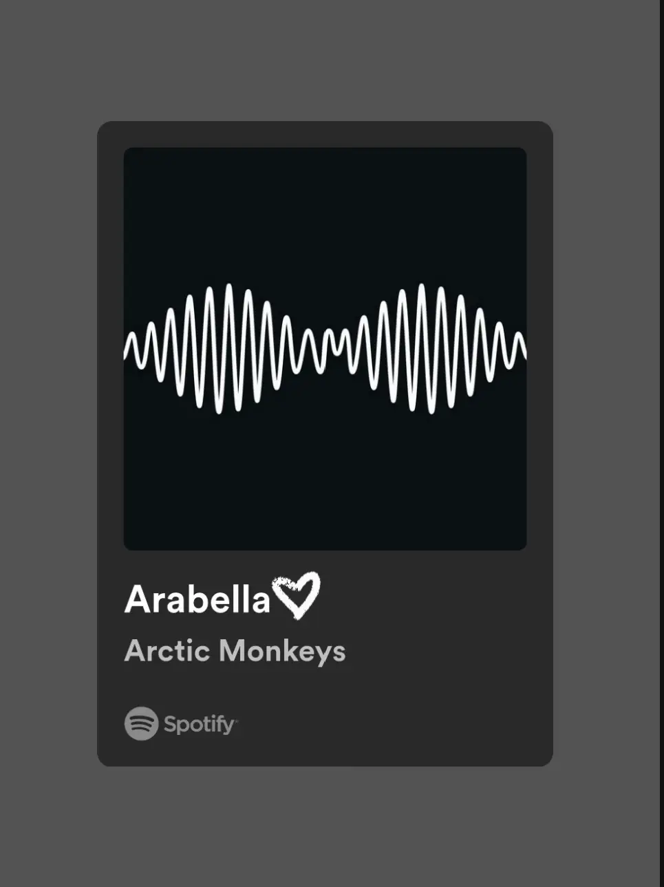  A Spotify ad for Arctic Monkeys.