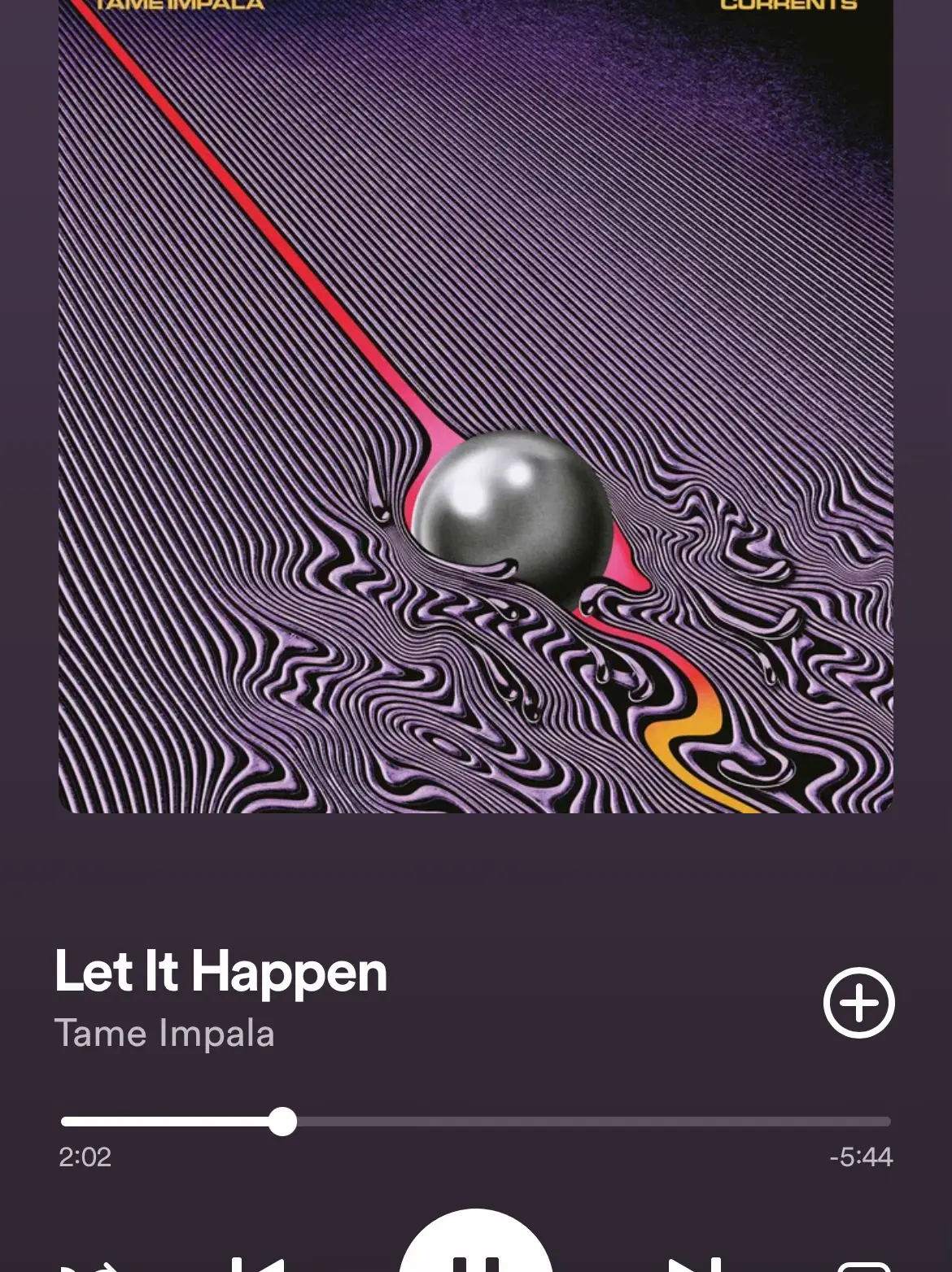  A song by Tame Impala is played on a cell phone.