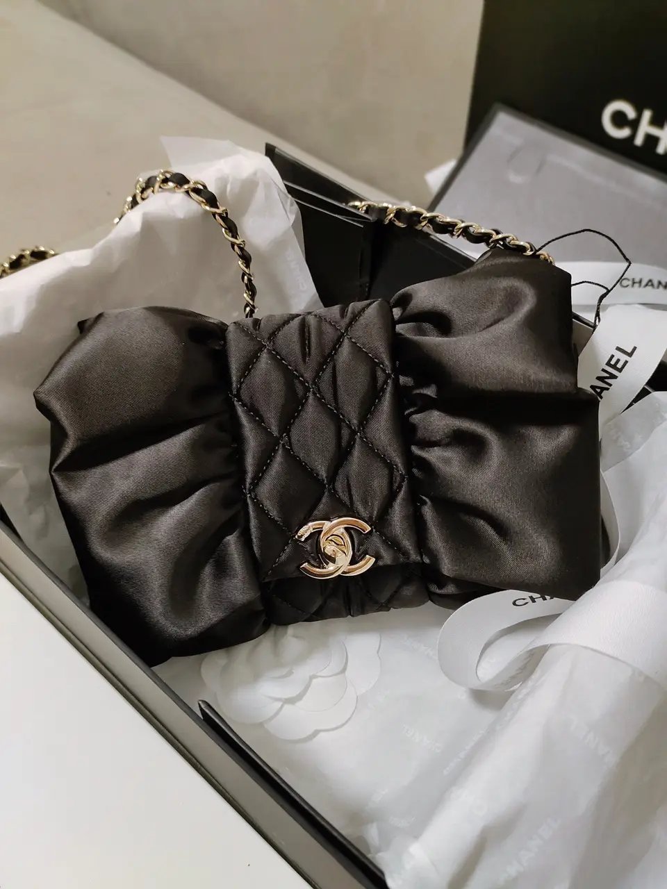 CHANEL 2022 HOBO with Pearl Crush - What FITS INSIDE & Unboxing