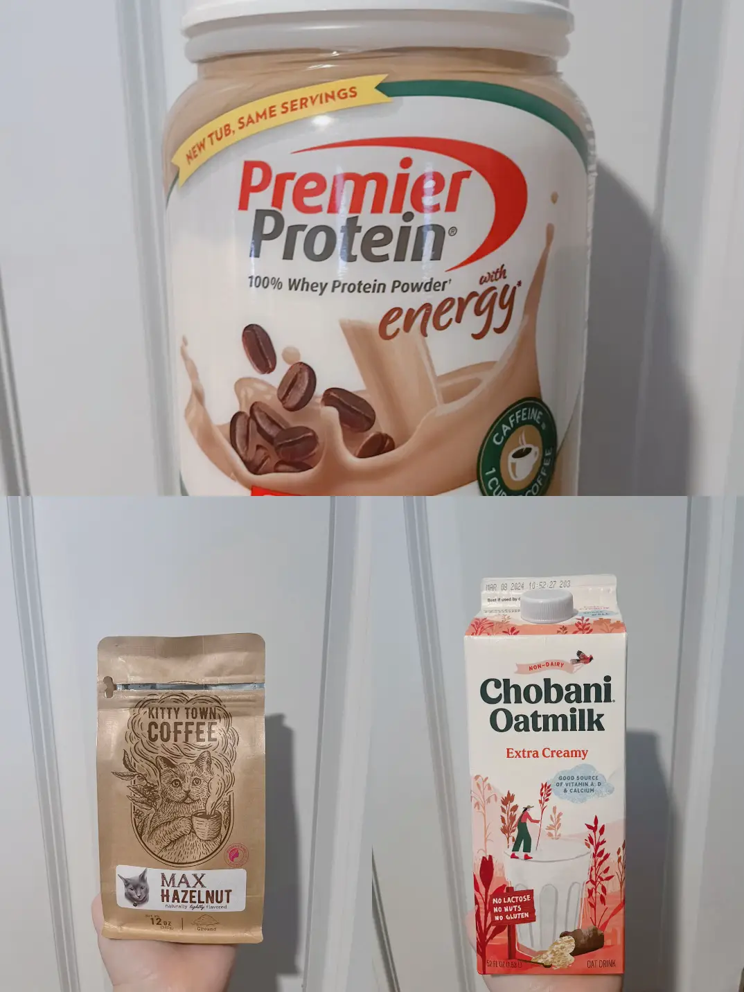 premier protein hack: pour half of a premier protein shake in a