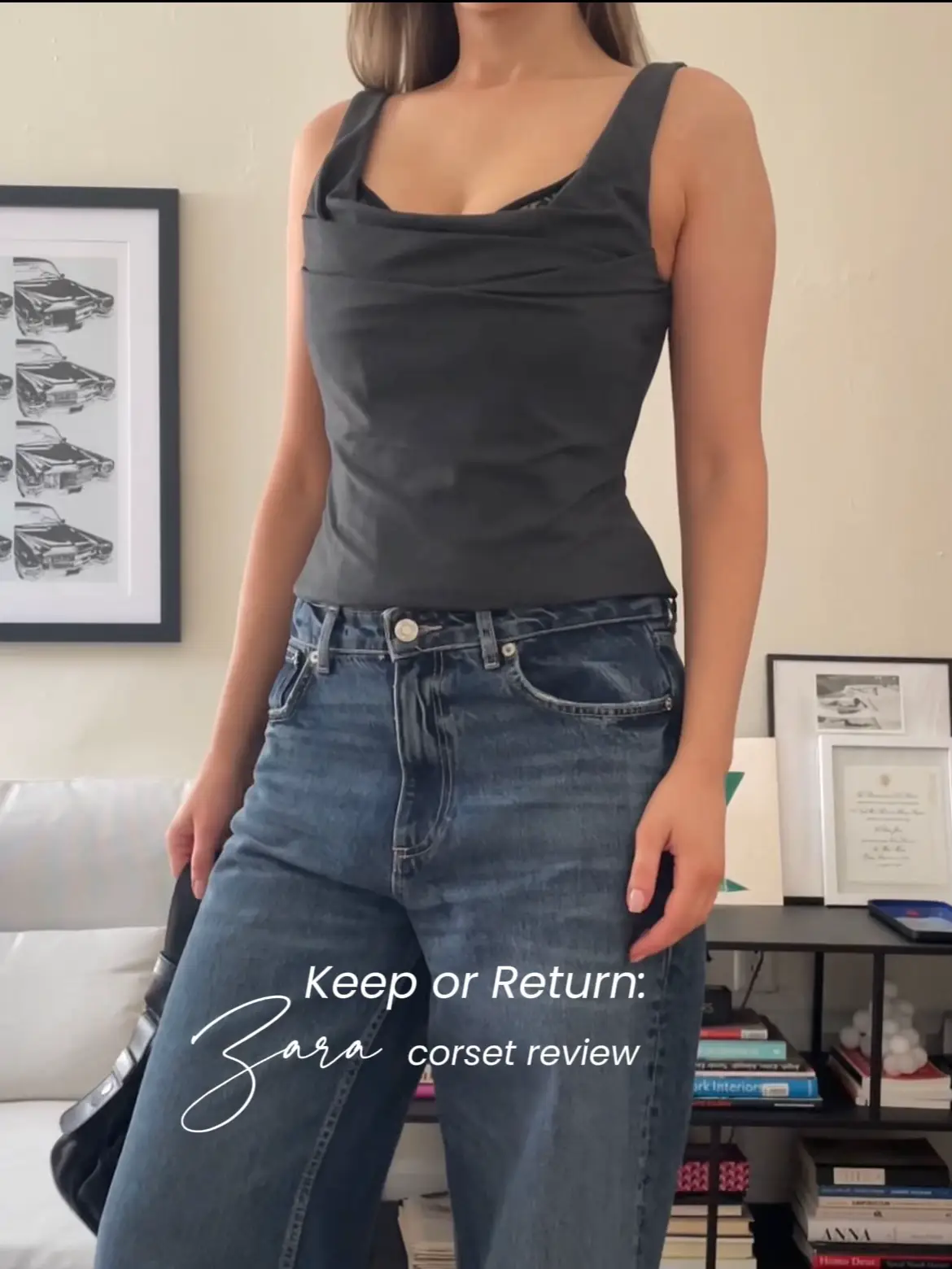 A Cropped Corset: Zara Corset Top, Corset Tops Are Poised to Be the  Silhouette of the Summer, and We Are Ready